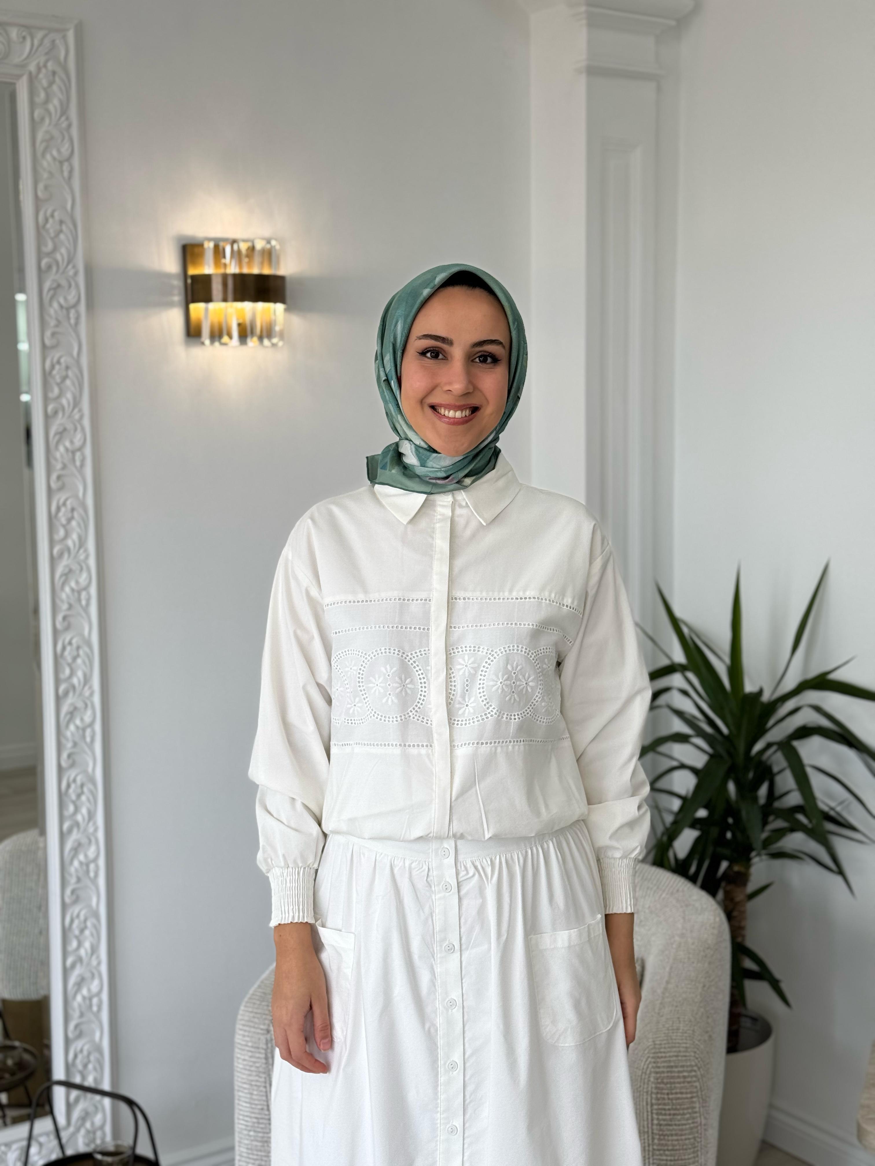 Niqozza Levenia Takım Beyaz 60084