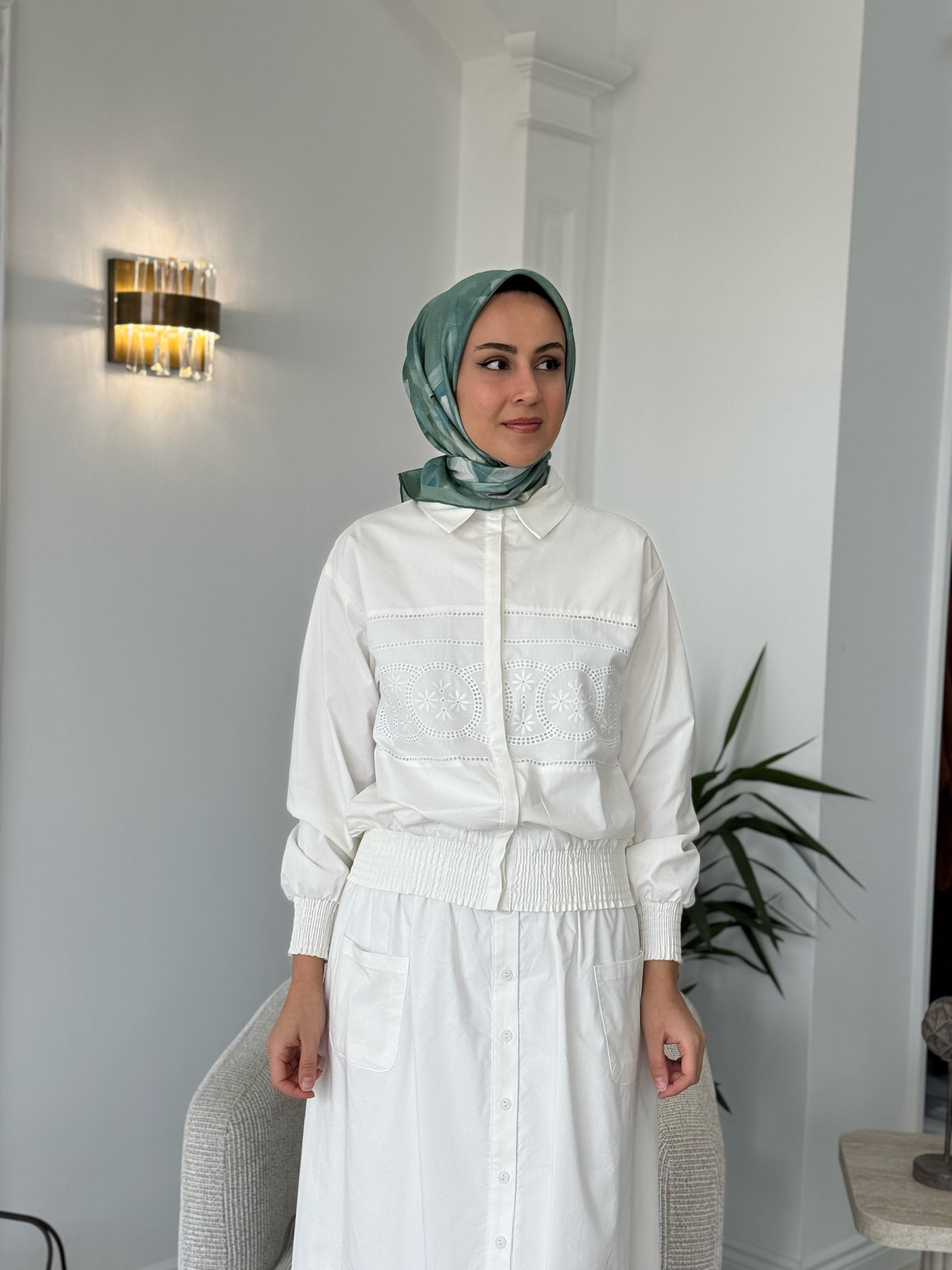 Niqozza Levenia Takım Beyaz 60084