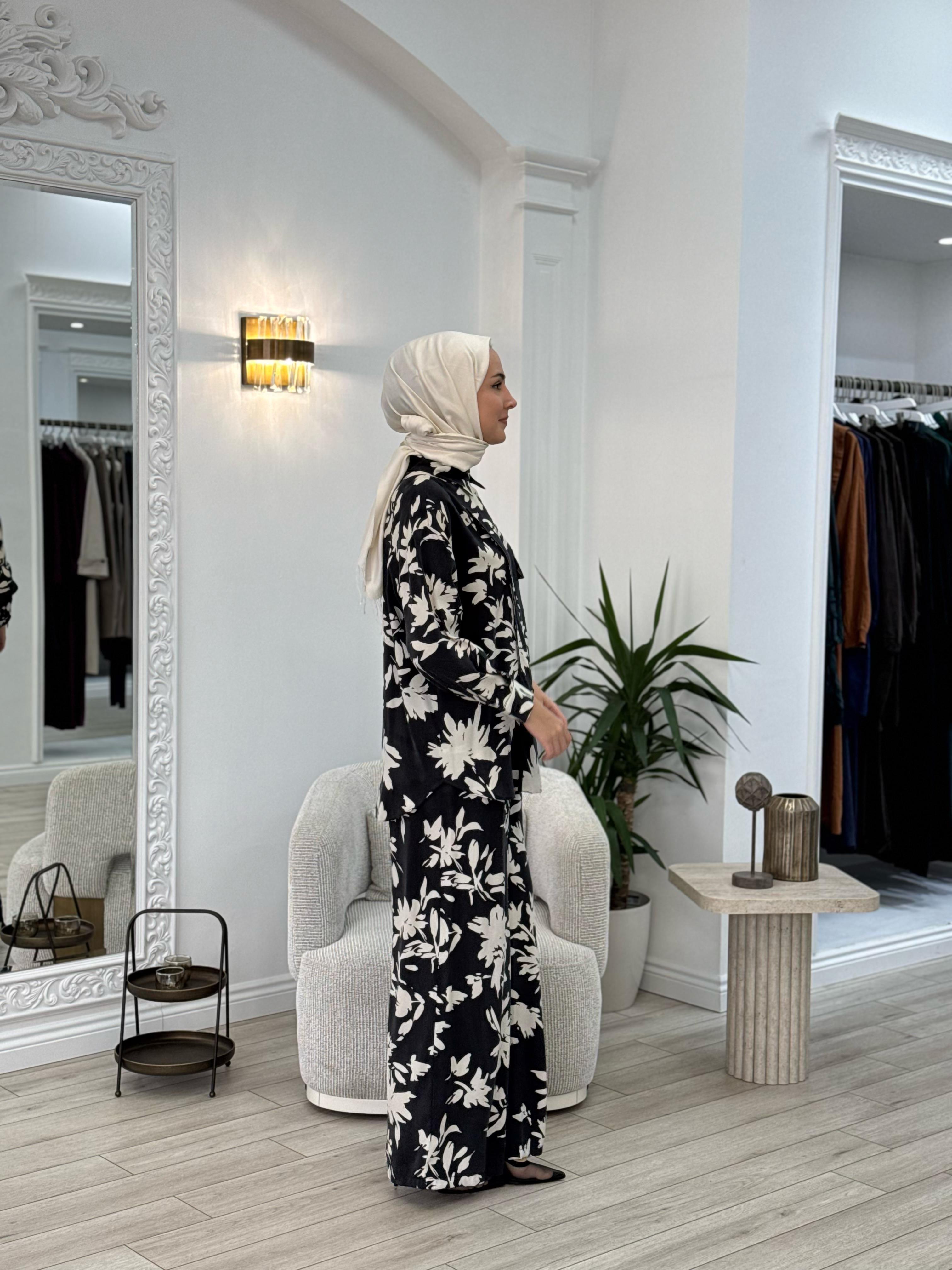 Niqozza Lonicera İpek Pantolon Takım 25ss60170