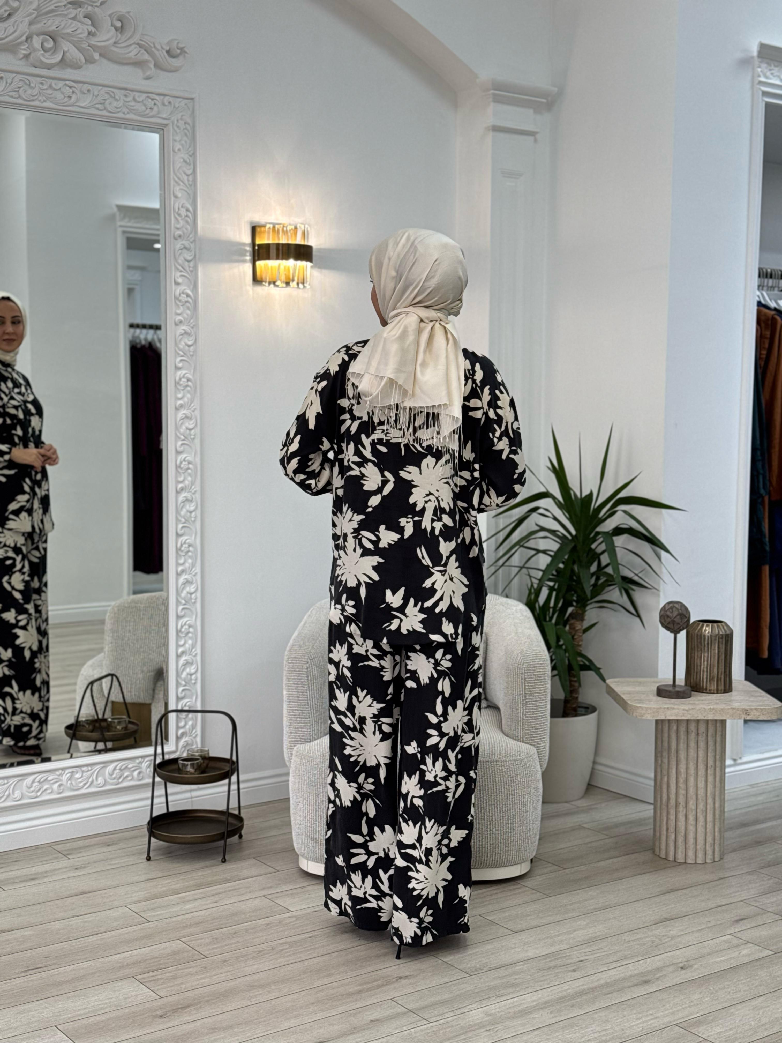 Niqozza Lonicera İpek Pantolon Takım 25ss60170