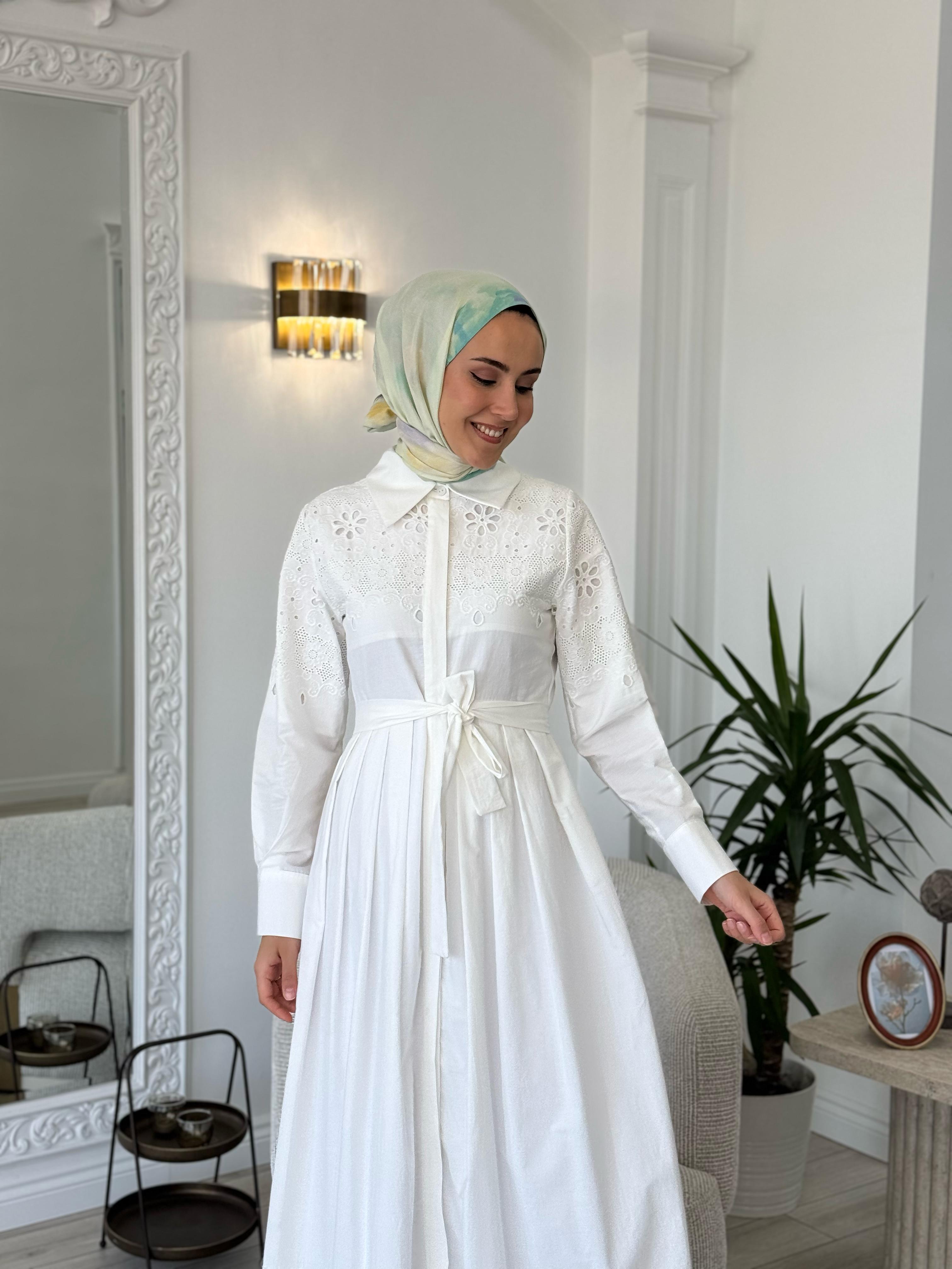 Niqozza Lumos Poplin Elbise 50191