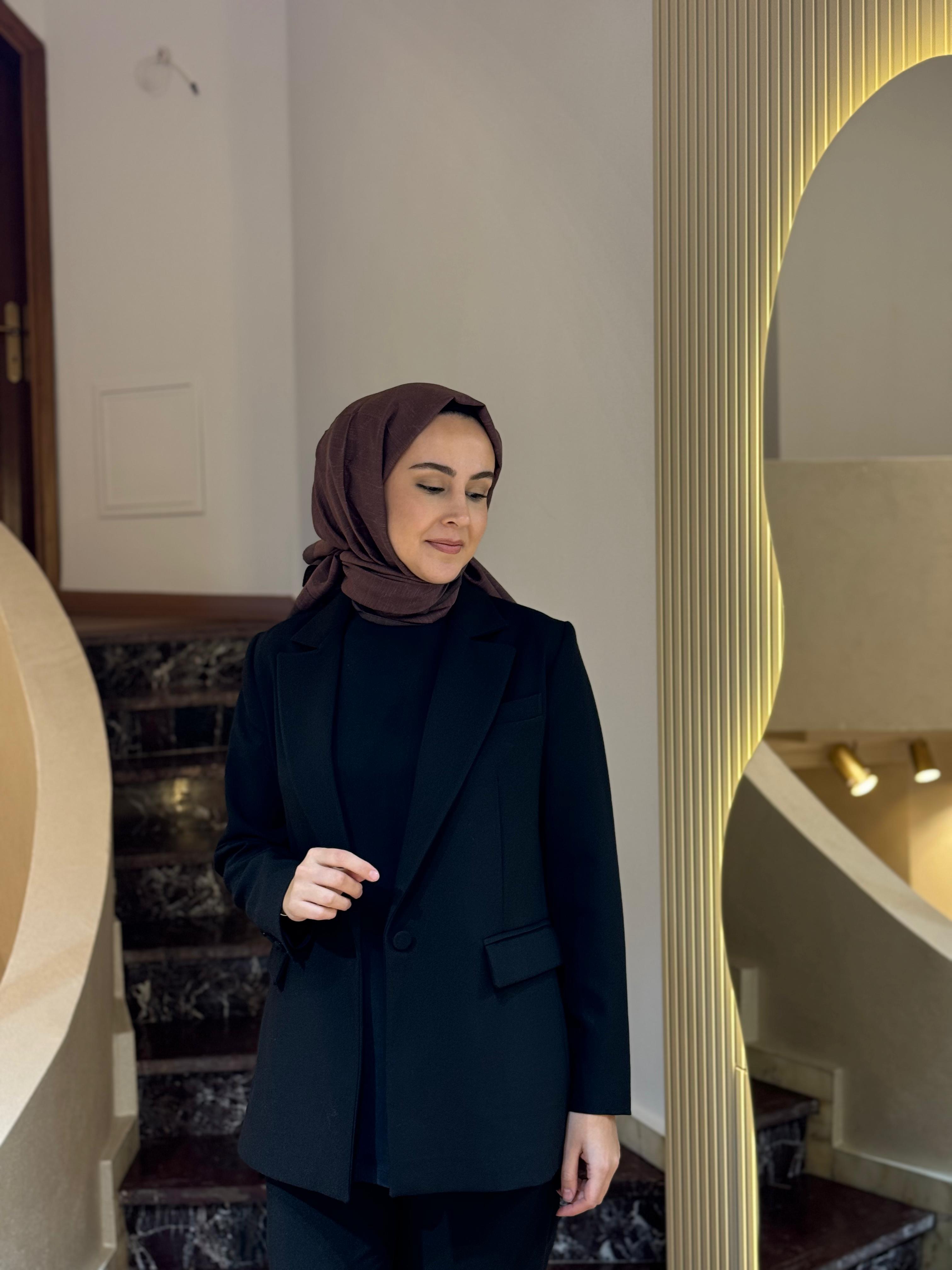 Niqozza Perla Blazer Takım Siyah nq25fw-60132