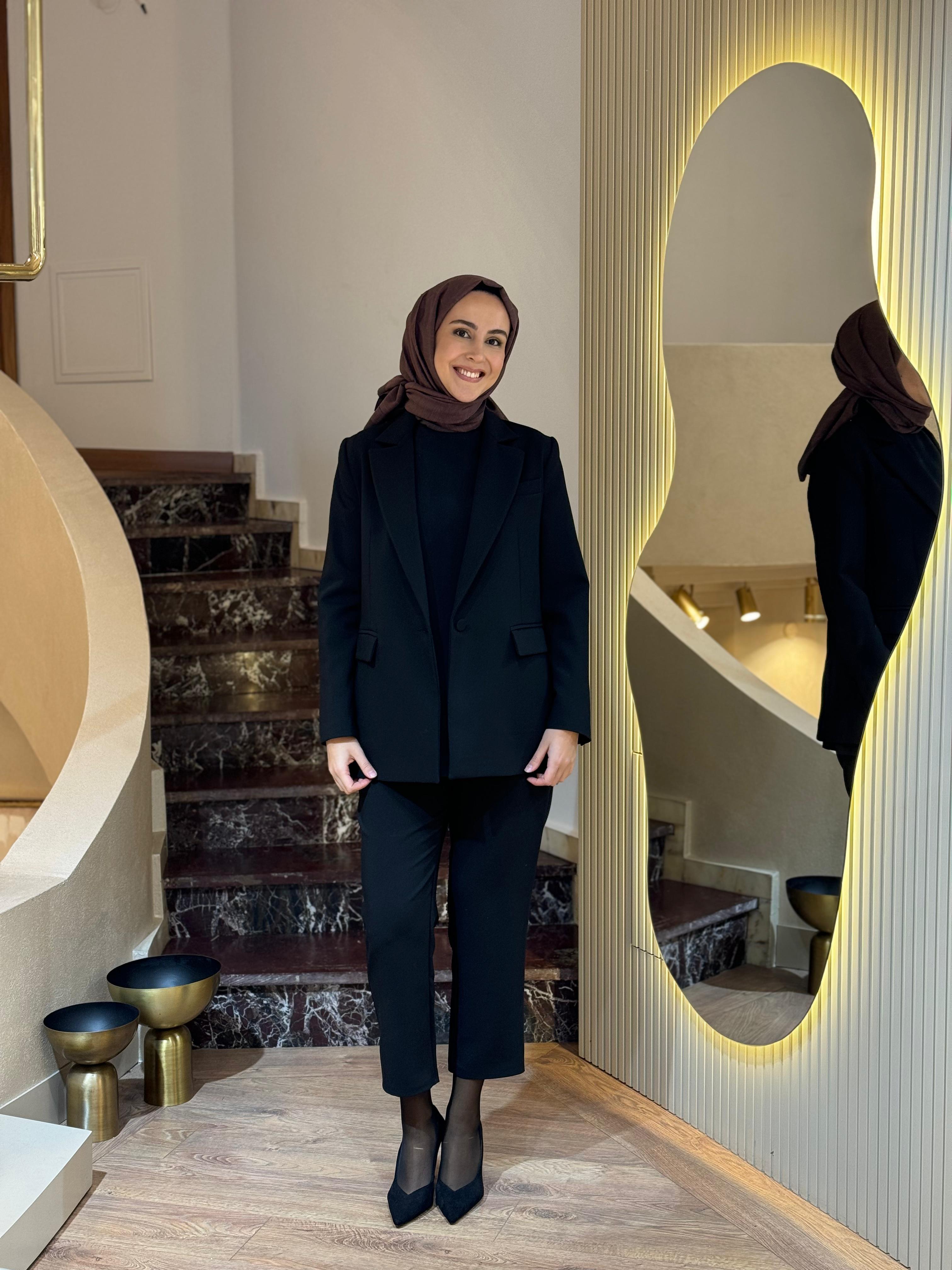 Niqozza Perla Blazer Takım Siyah nq25fw-60132