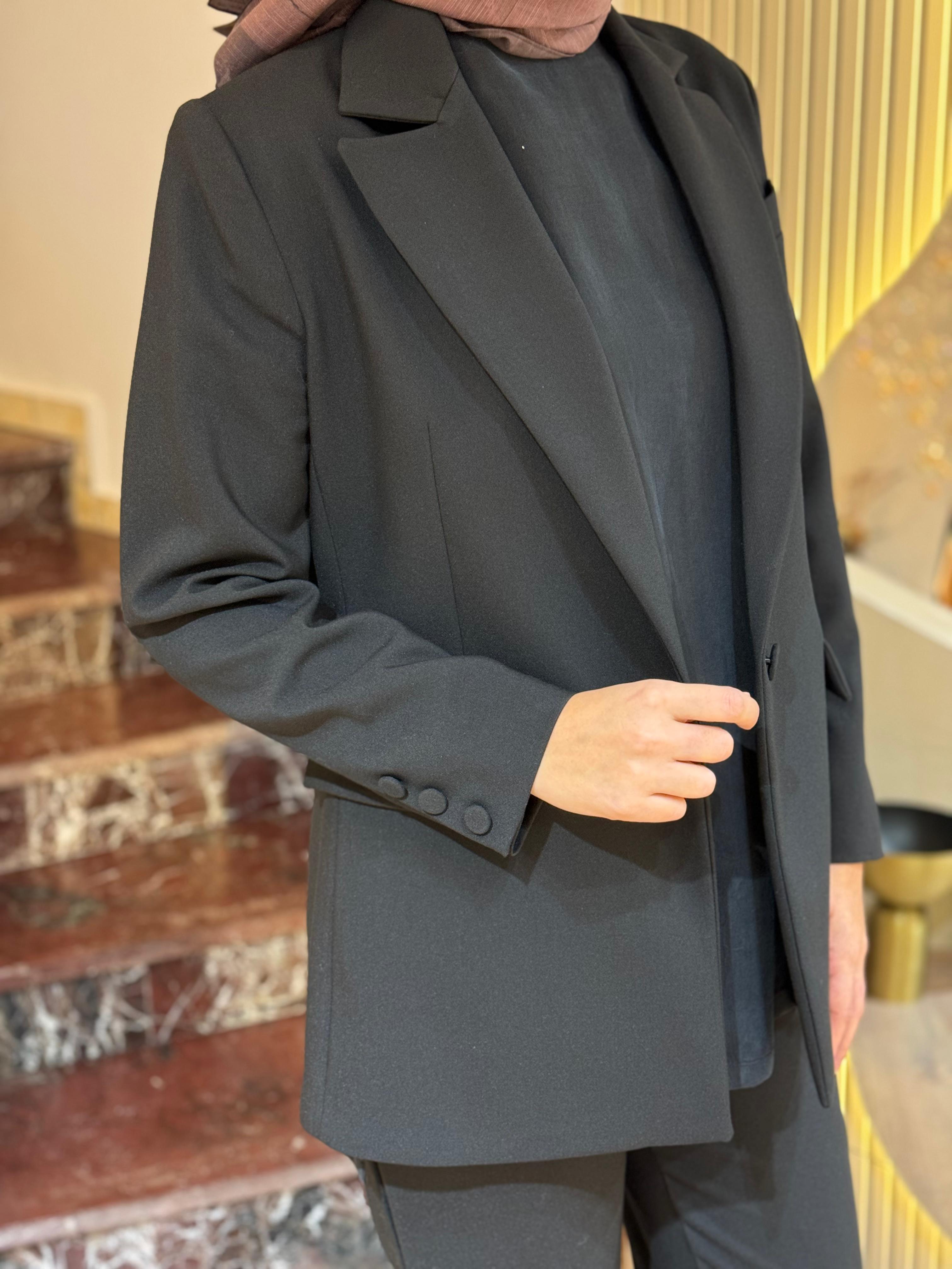 Niqozza Perla Blazer Takım Siyah nq25fw-60132