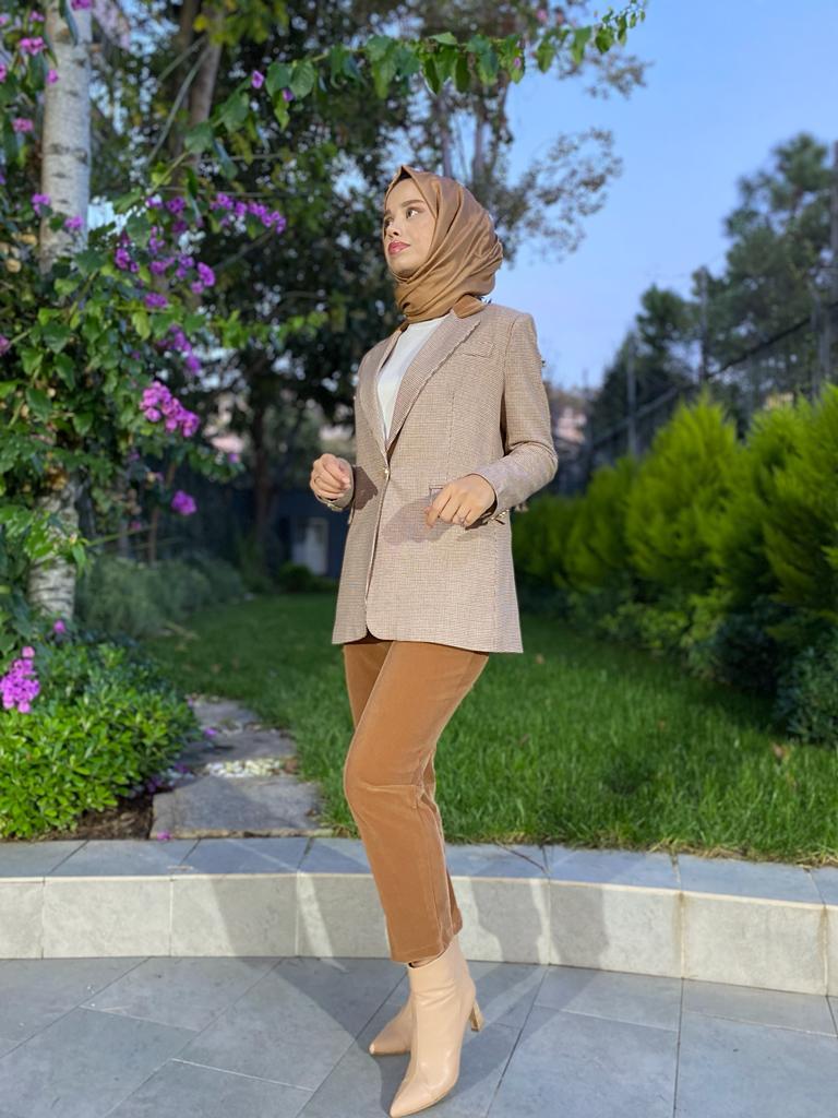 Niqozza Tiara Havuç Pantolon Camel 30096