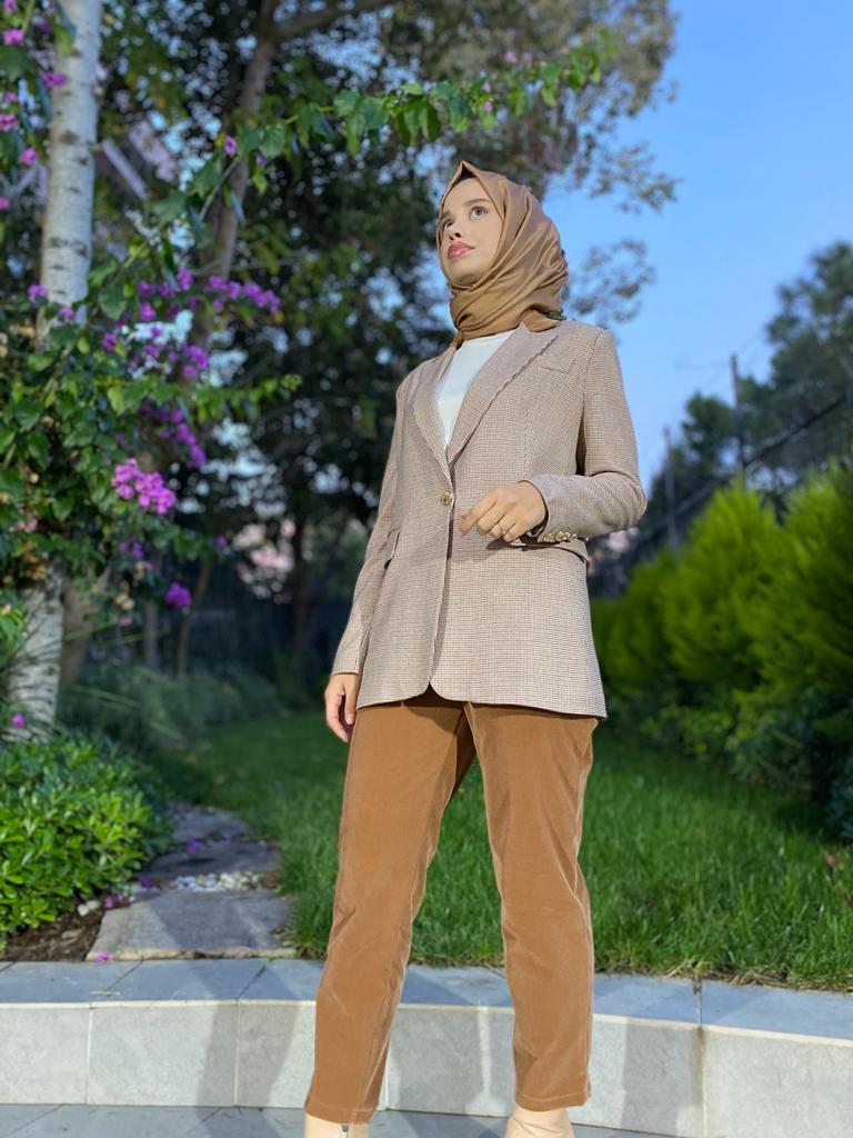 Niqozza Tiara Havuç Pantolon Camel 30096