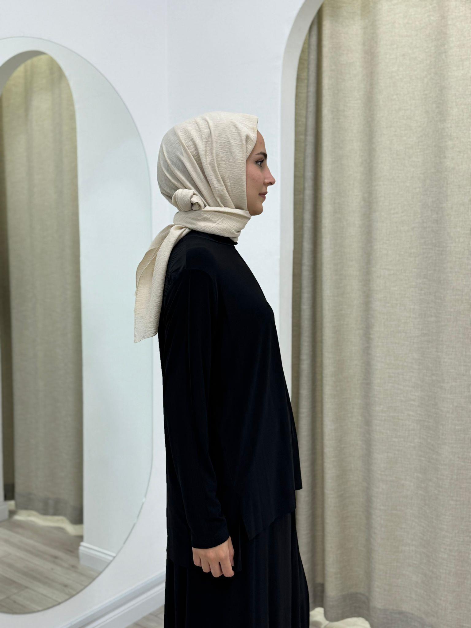 Nurcan Çetin Asimetrik Şalvarlı Önü Dikiş Detaylı Takım 24426