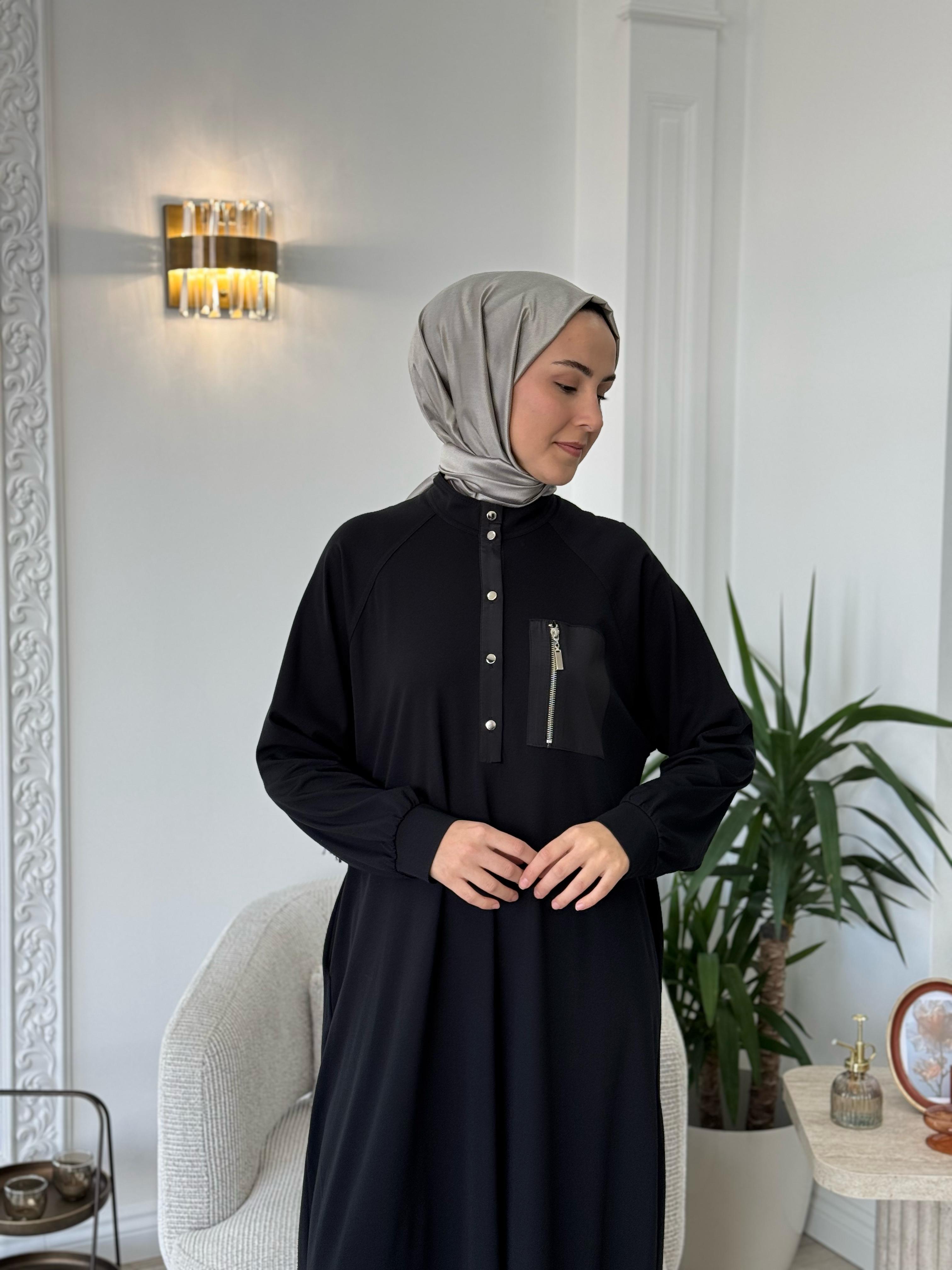 Nurcan Çetin Cep Detaylı Elbise 25129
