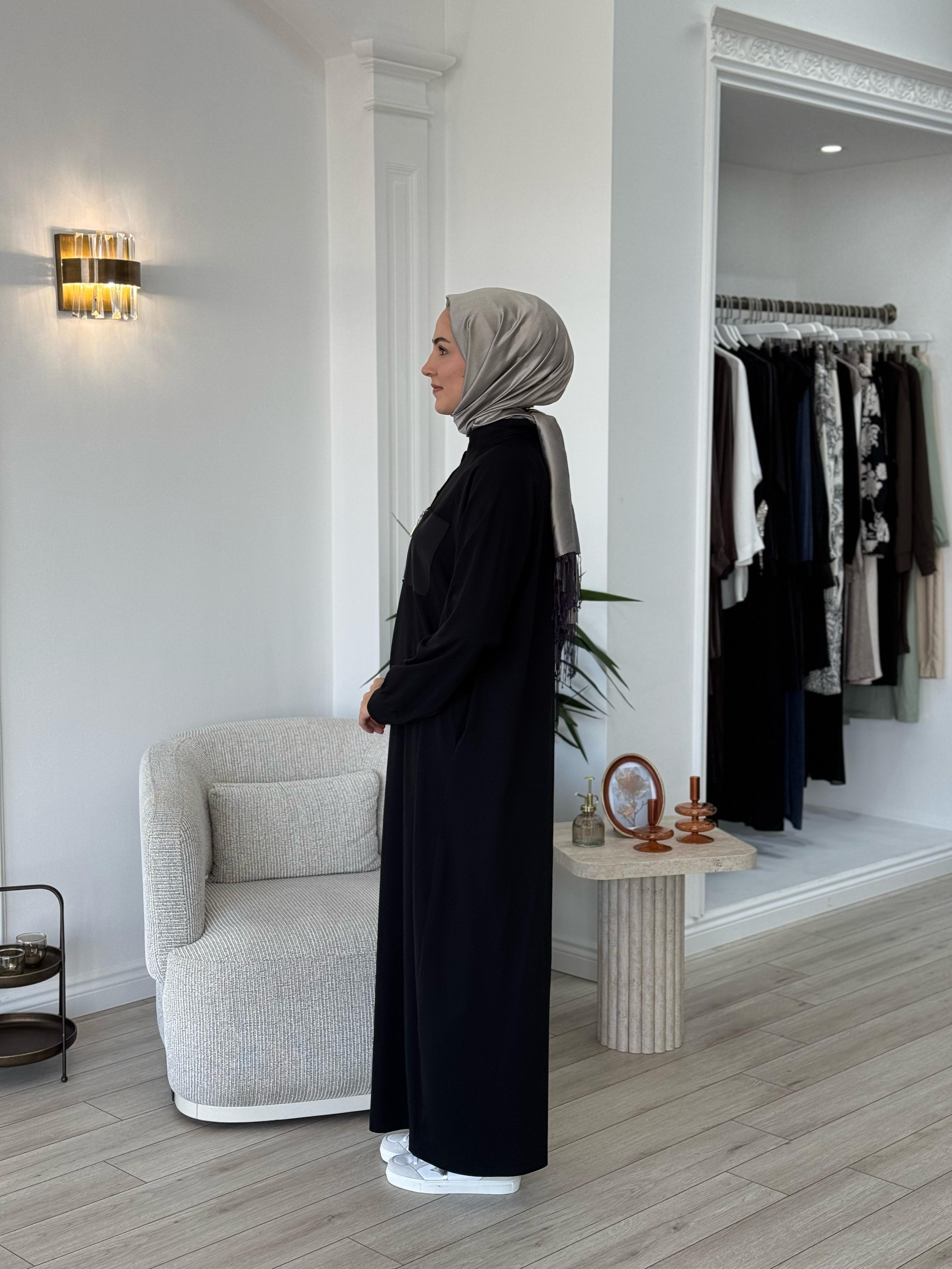 Nurcan Çetin Cep Detaylı Elbise 25129
