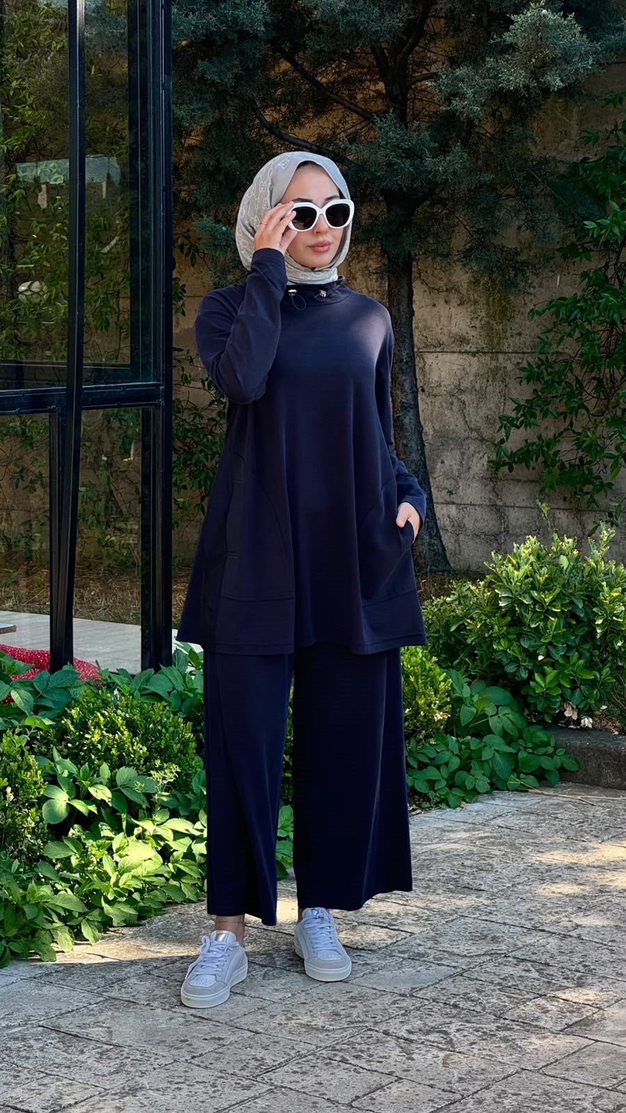 Nurcan Çetin Cep Detaylı Pantolon Tunik Takım 26449