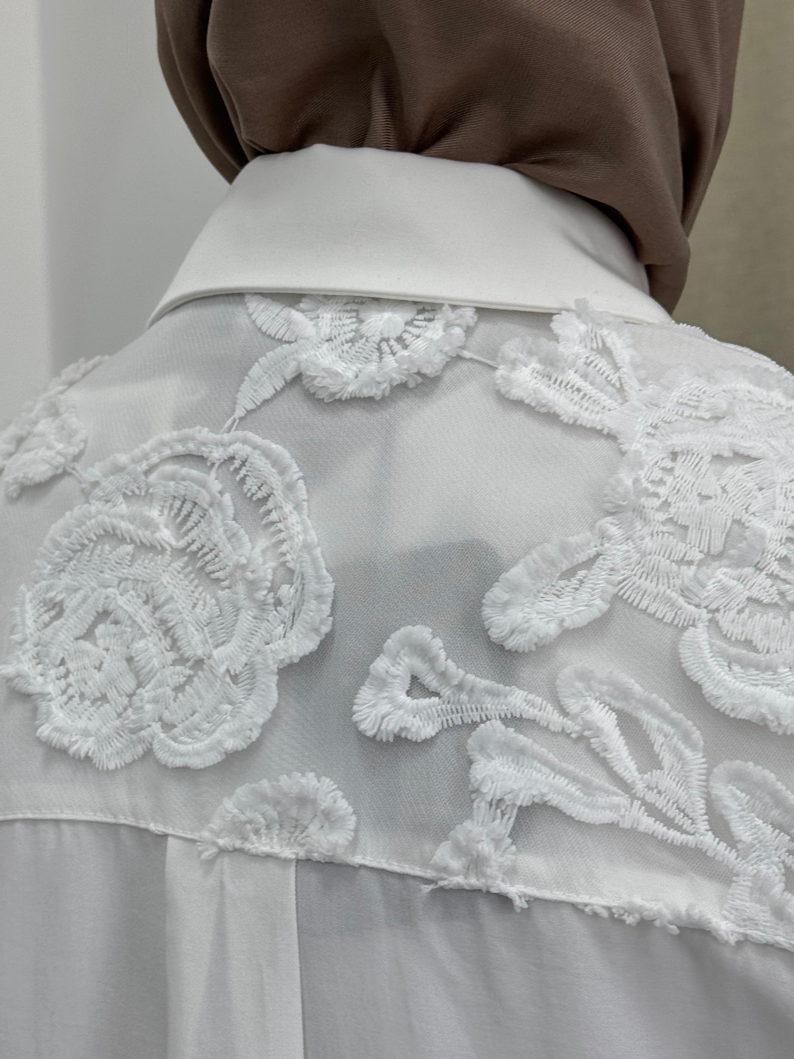 Nurcan Çetin Dantel Detaylı Tunik 25231