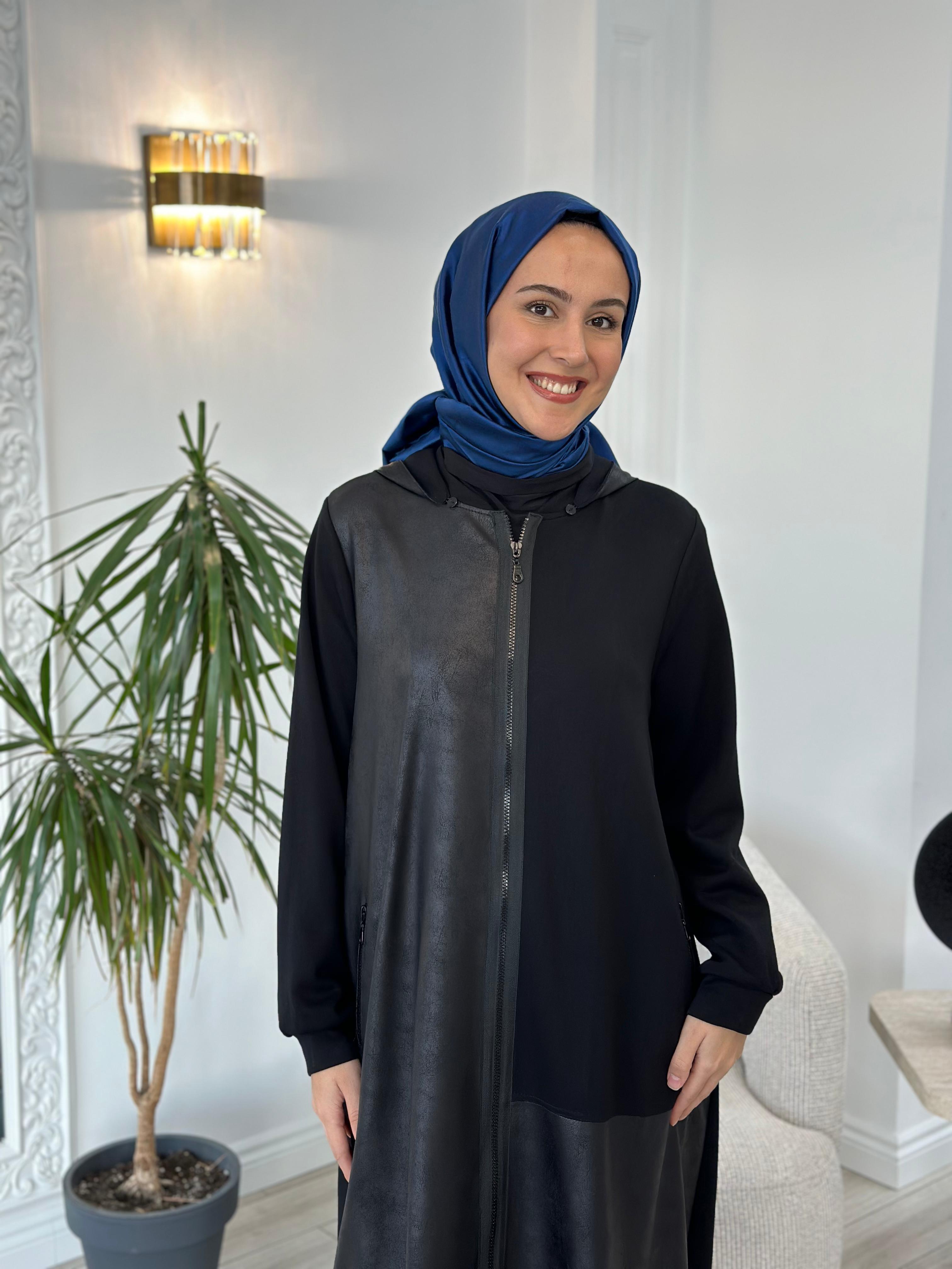 Nurcan Çetin Deri Detaylı Kap 16915