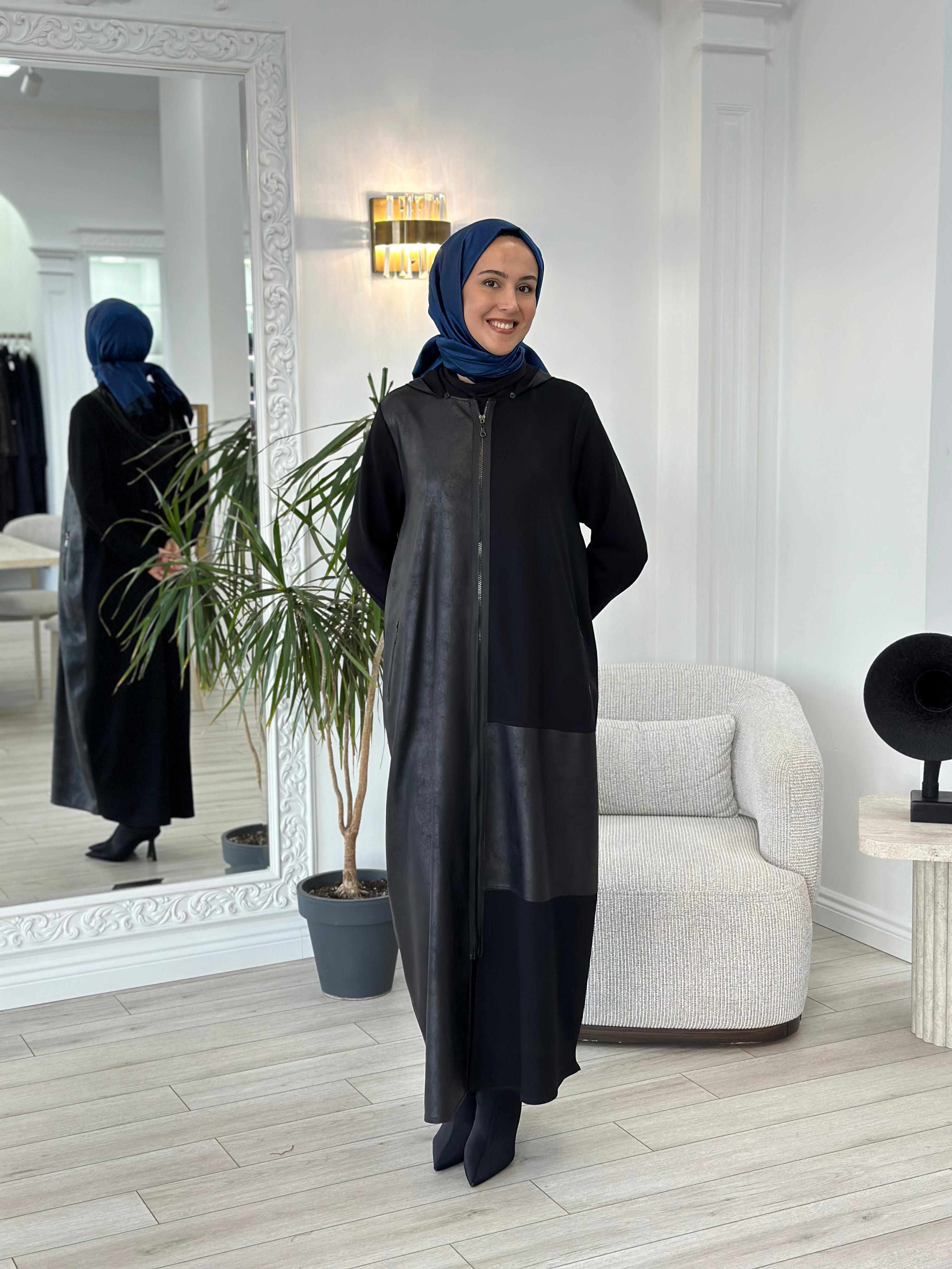 Nurcan Çetin Deri Detaylı Kap 16915