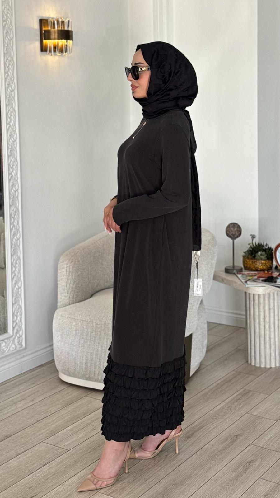 Nurcan Çetin Etek Ucu Fırfırlı 26114