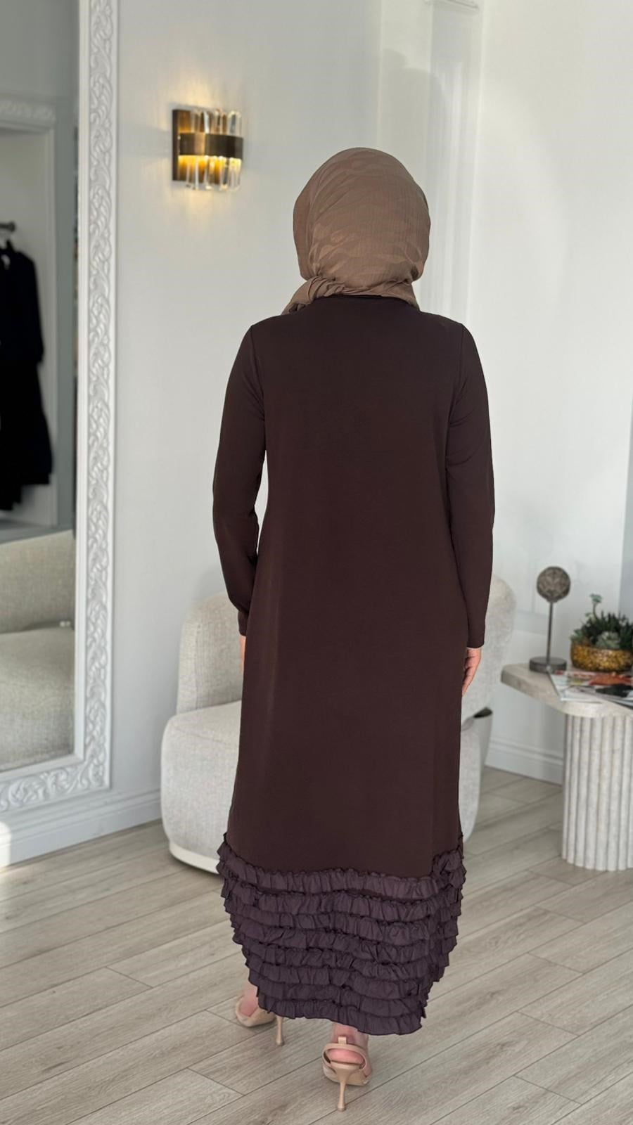 Nurcan Çetin Etek Ucu Fırfırlı 26114