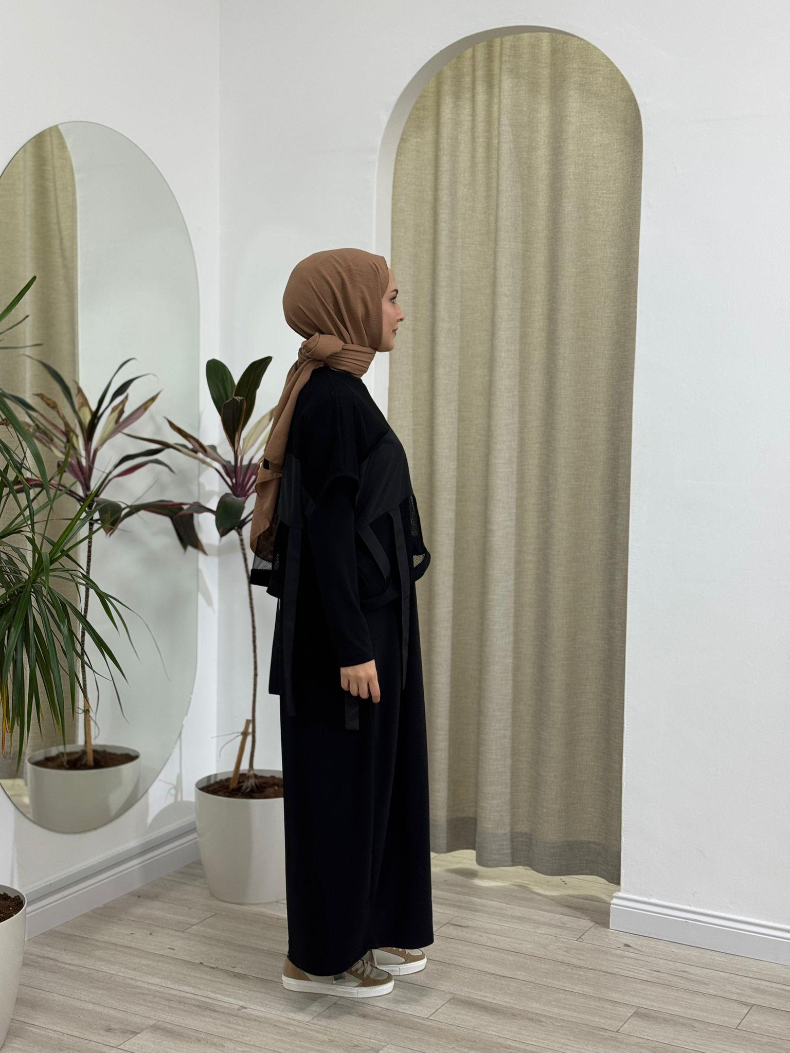 Nurcan Çetin File Detaylı Elbise 25148