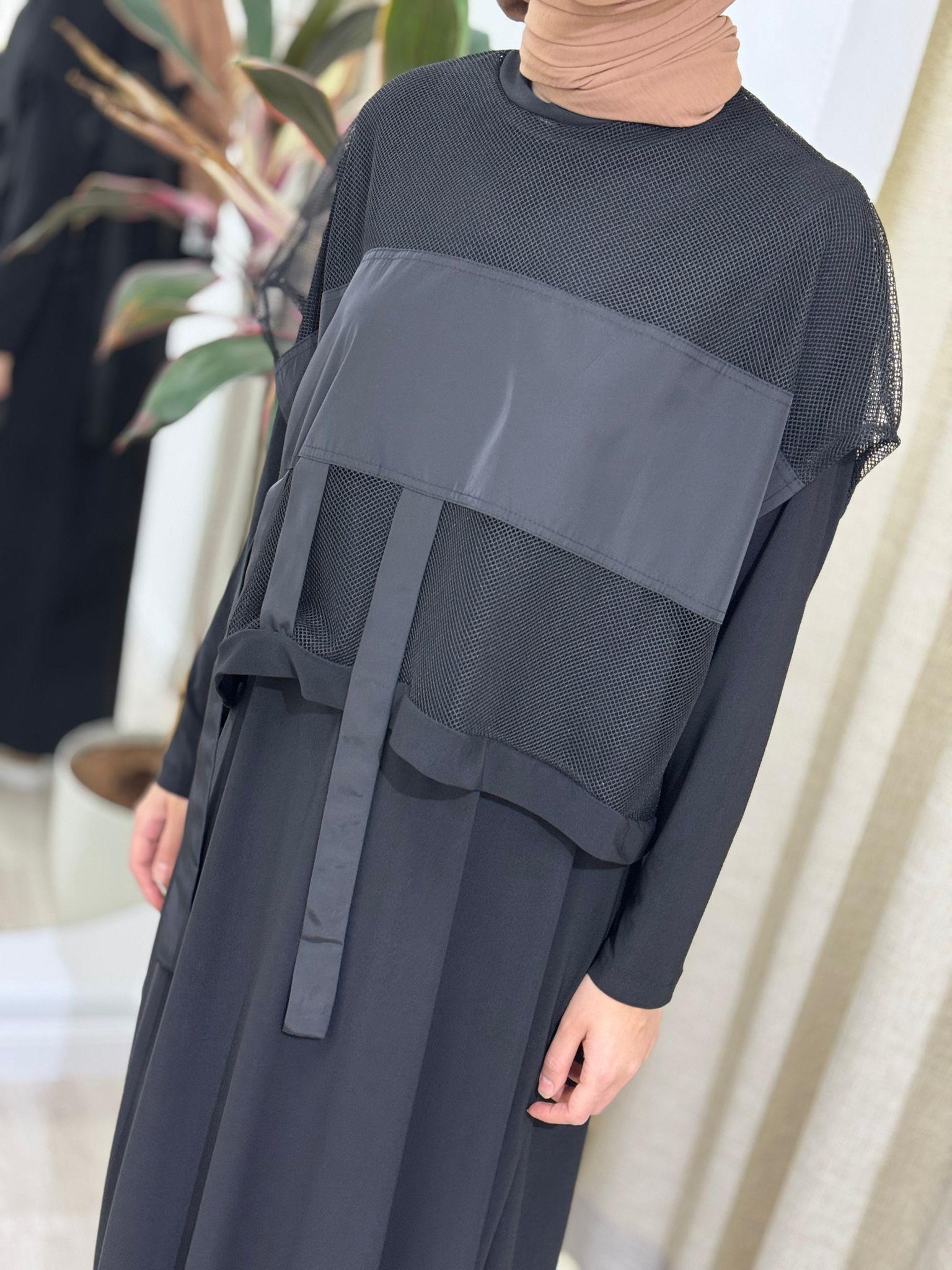 Nurcan Çetin File Detaylı Elbise 25148