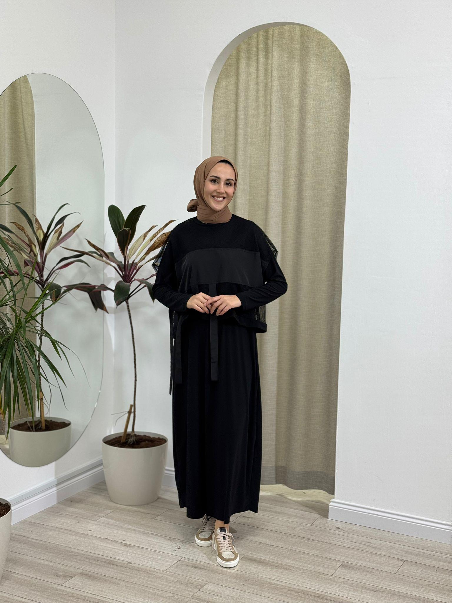 Nurcan Çetin File Detaylı Elbise 25148