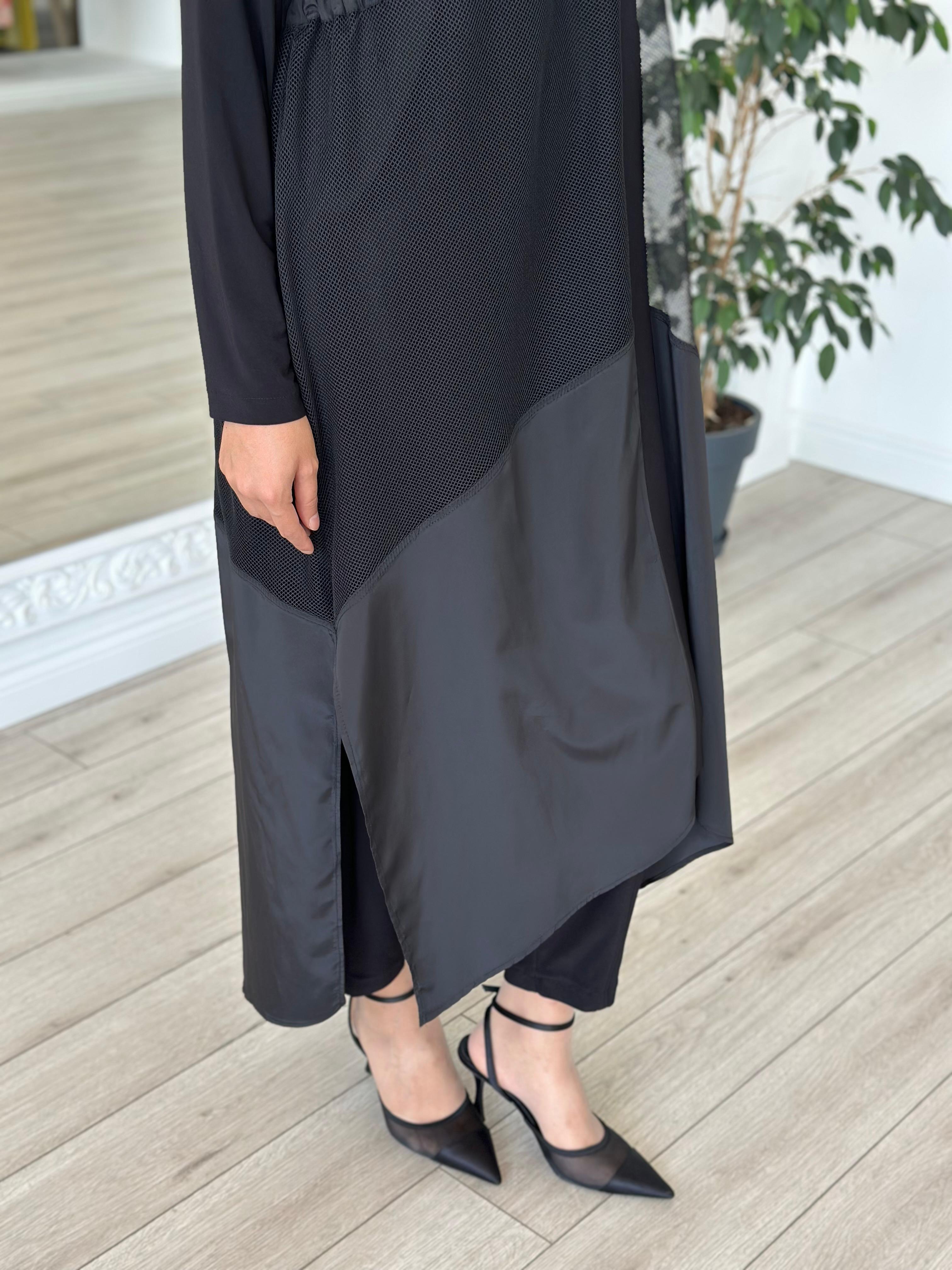 Nurcan Çetin File Detaylı Pantolonlu Takım 25613