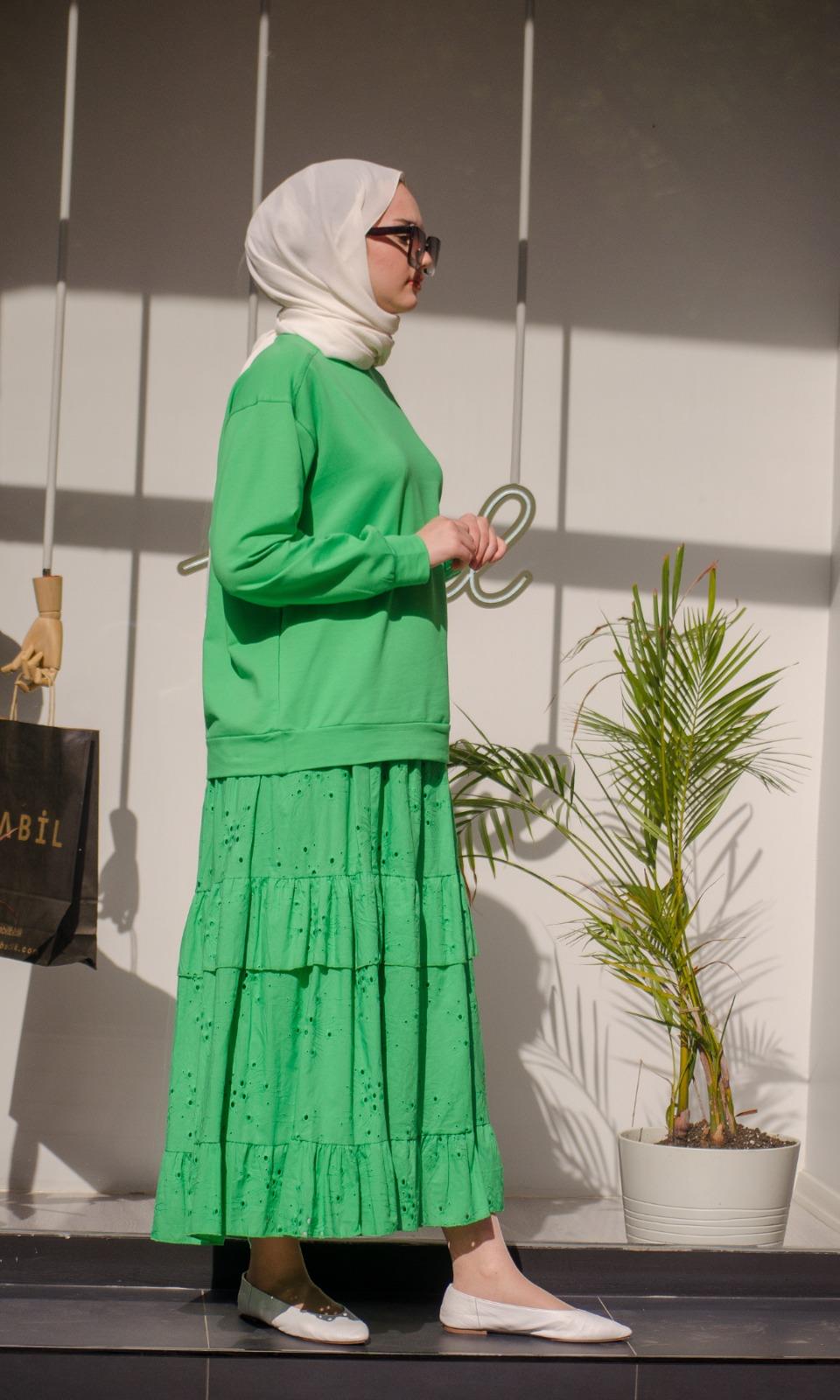 Nurcan Çetin Fisto Etekli Takım Benetton 24488