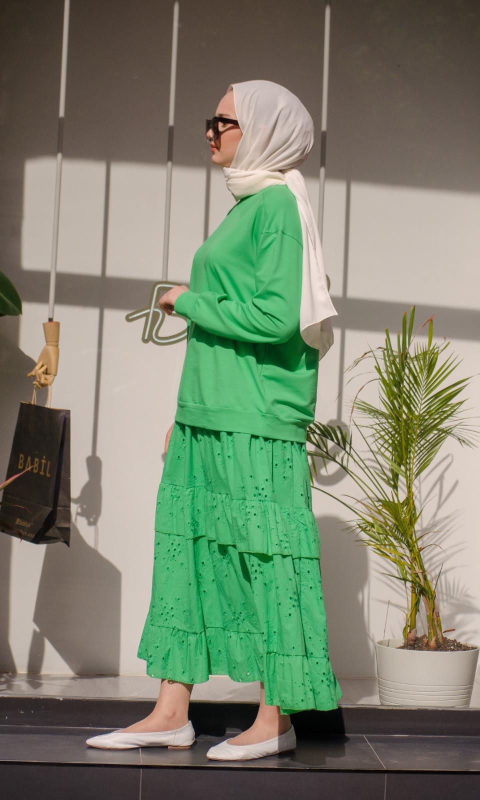 Nurcan Çetin Fisto Etekli Takım Benetton 24488