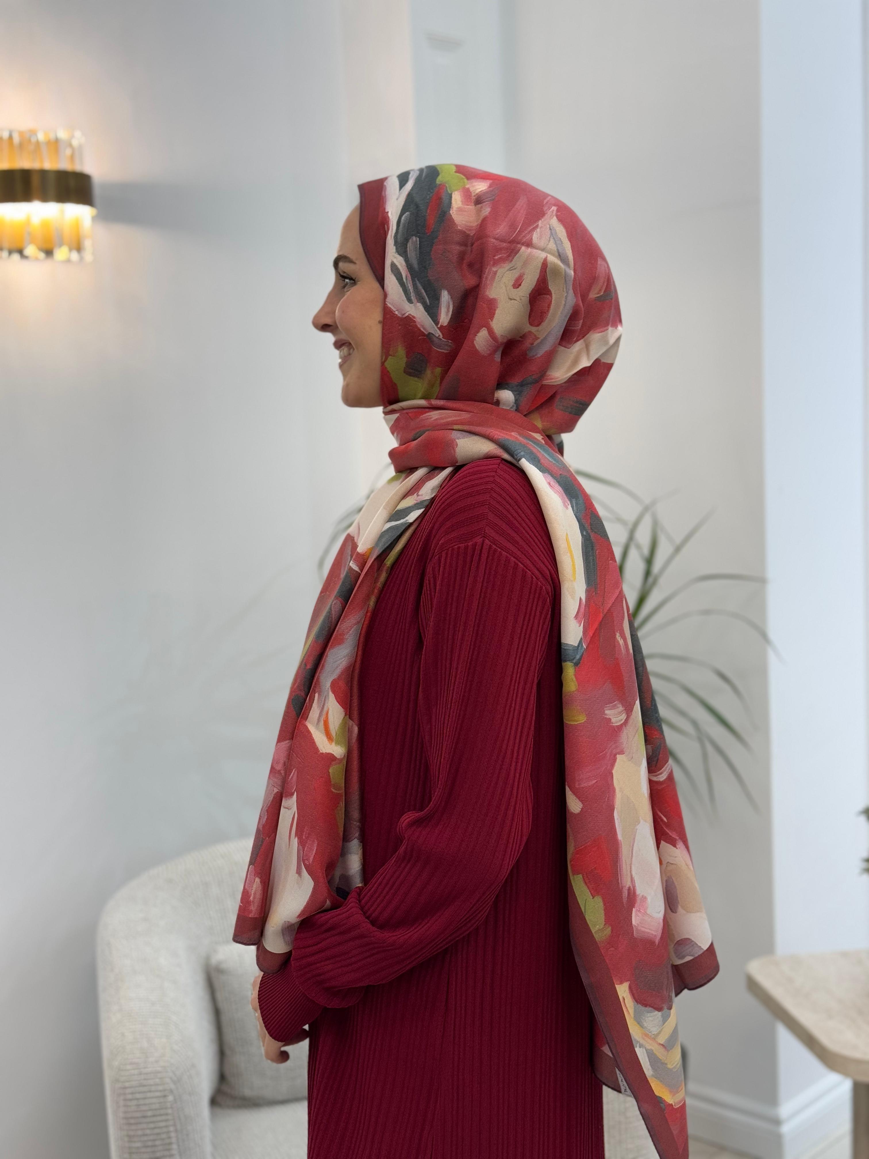 Nurcan Çetin Fitilli Triko Takım Bordo NÇ012