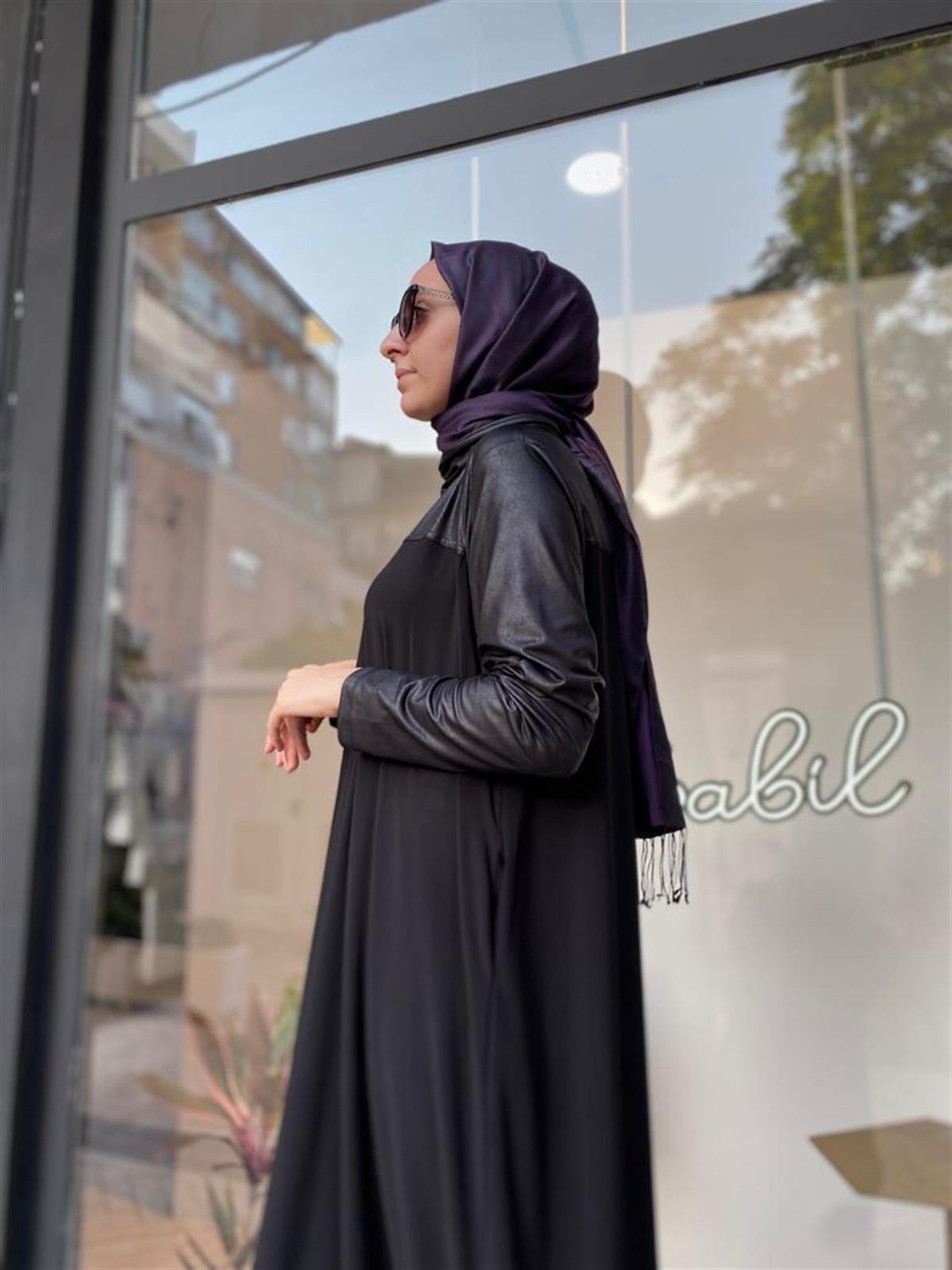 Nurcan Çetin Kol Derili Elbise 24129