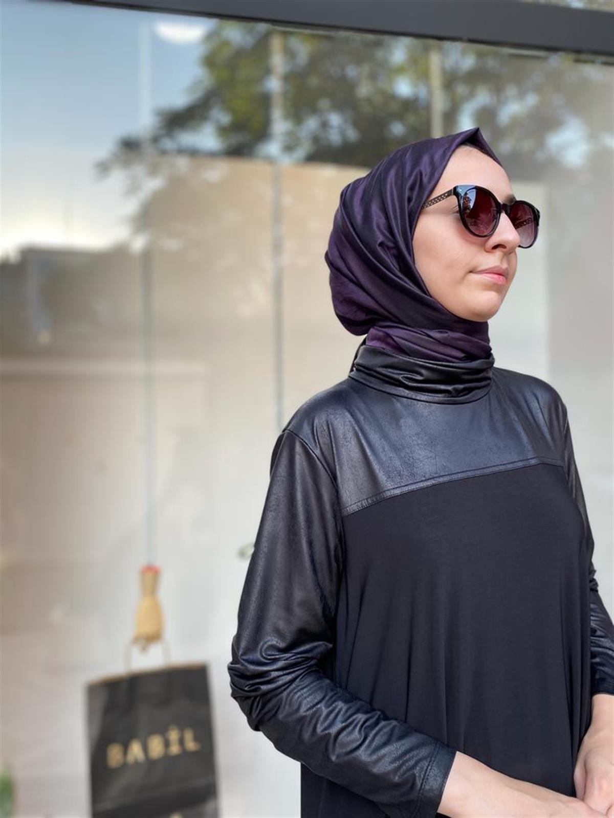 Nurcan Çetin Kol Derili Elbise 24129