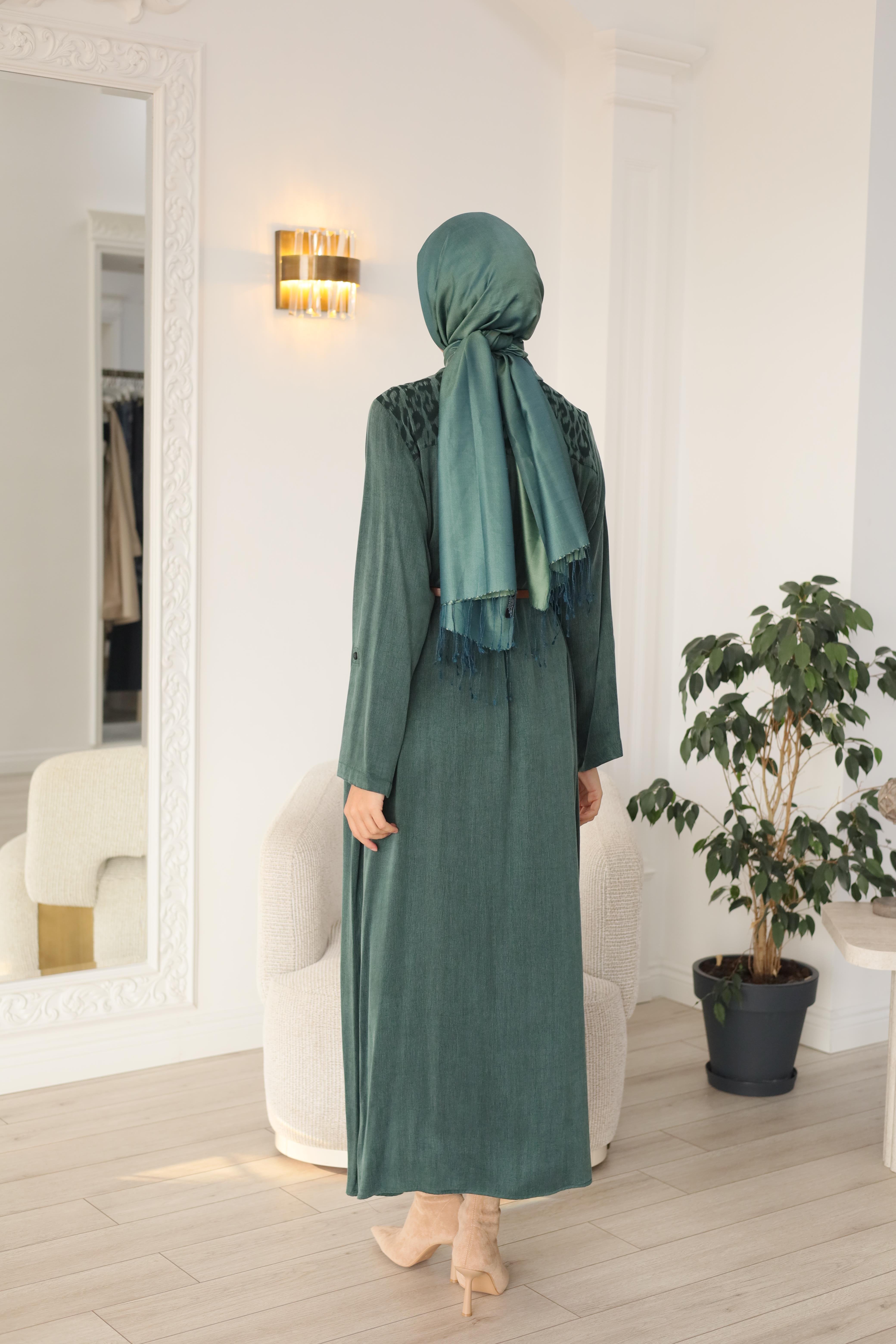 Nurcan Çetin Leopar Desenli Elbise 25254