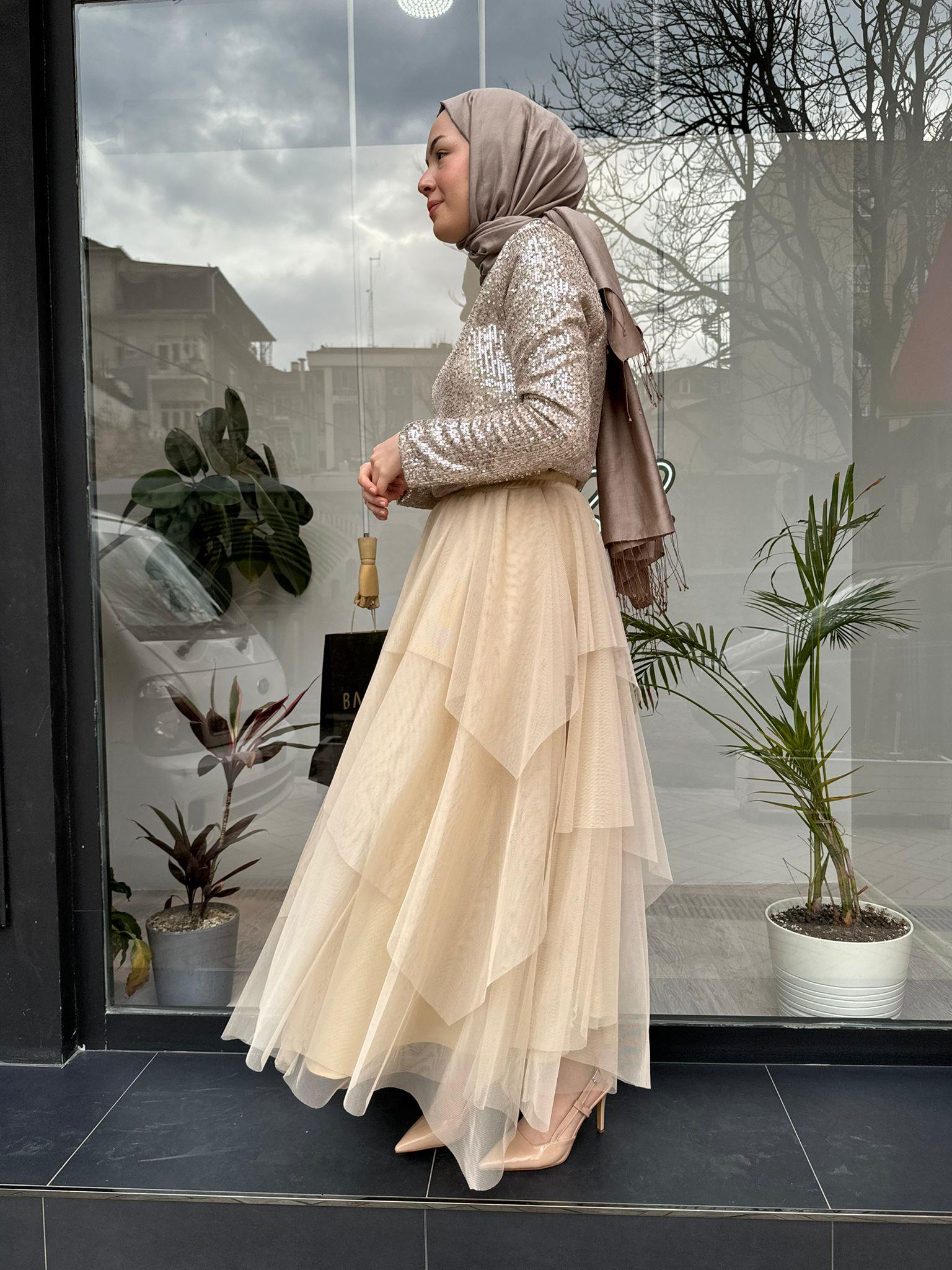 Nurcan Çetin Payet Takım Bej 7402