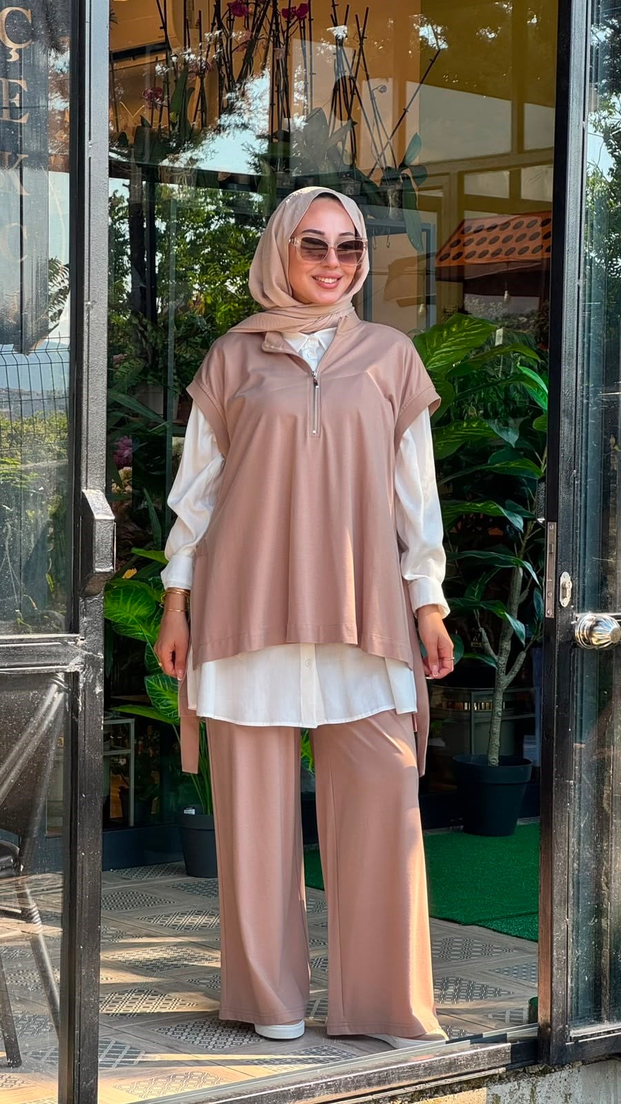 Nurcan Çetin Sportif Pantolonlu Takım 26613 