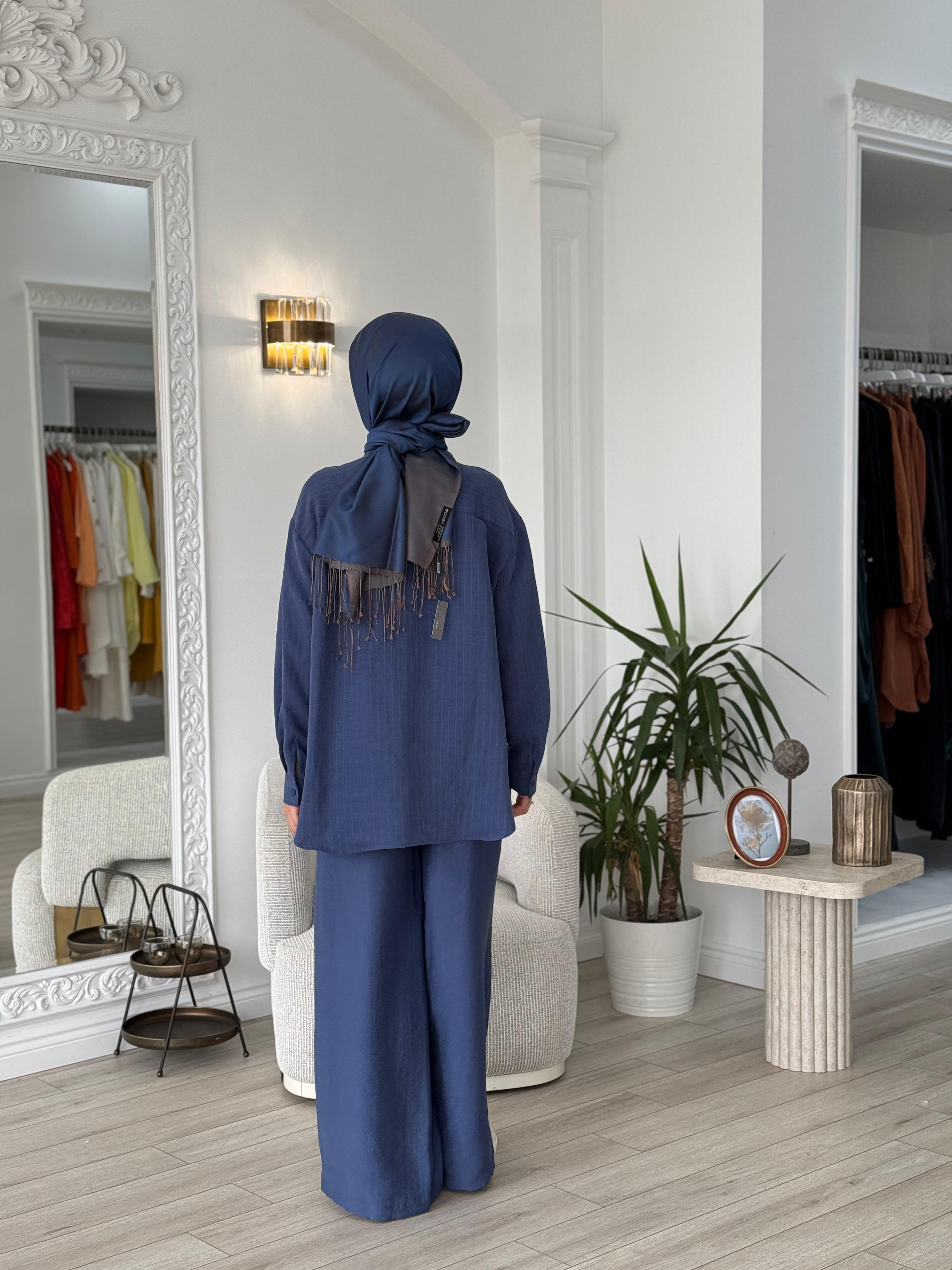 Nurcan Çetin Takım İndigo 25448