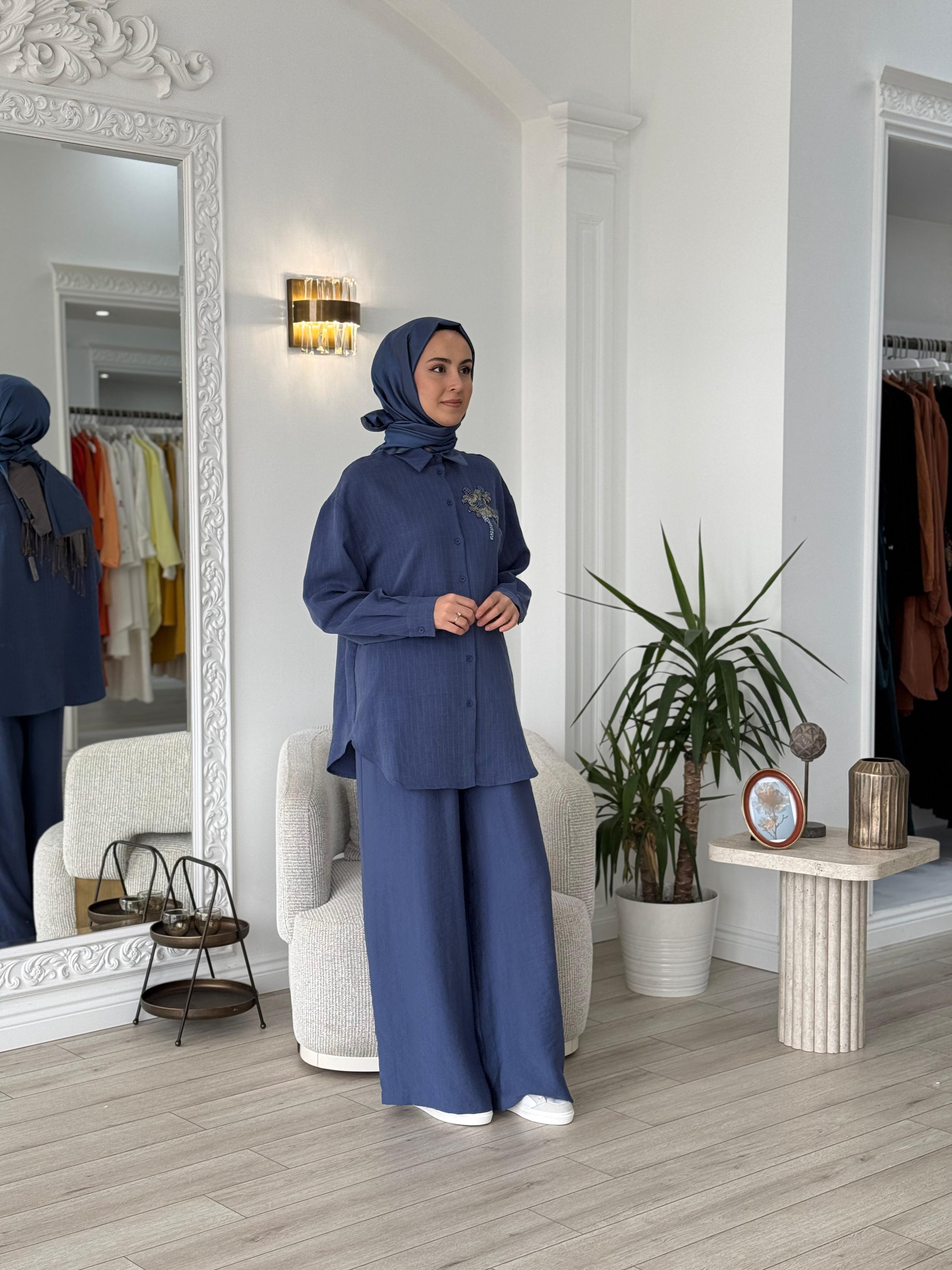 Nurcan Çetin Takım İndigo 25448