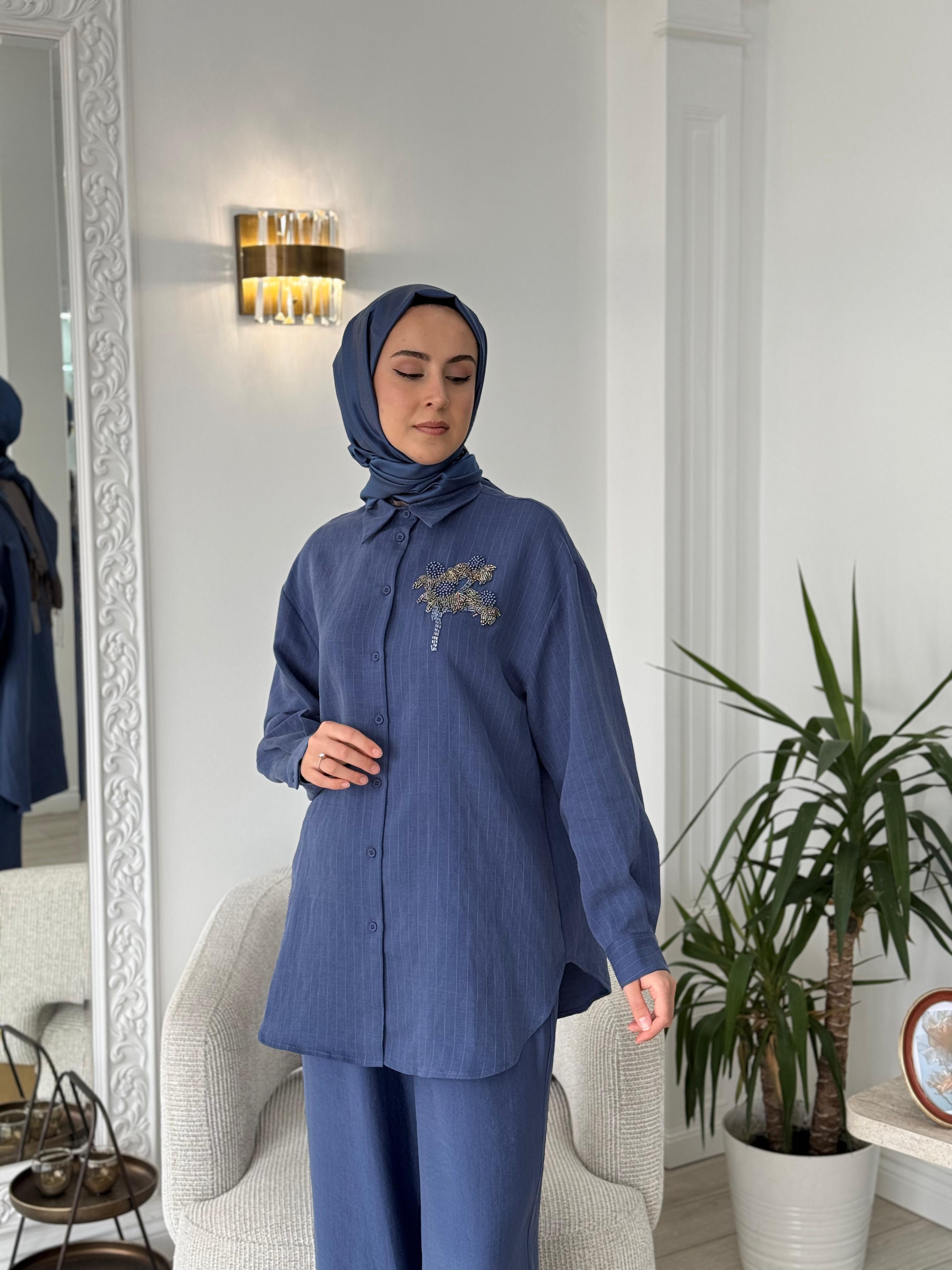 Nurcan Çetin Takım İndigo 25448