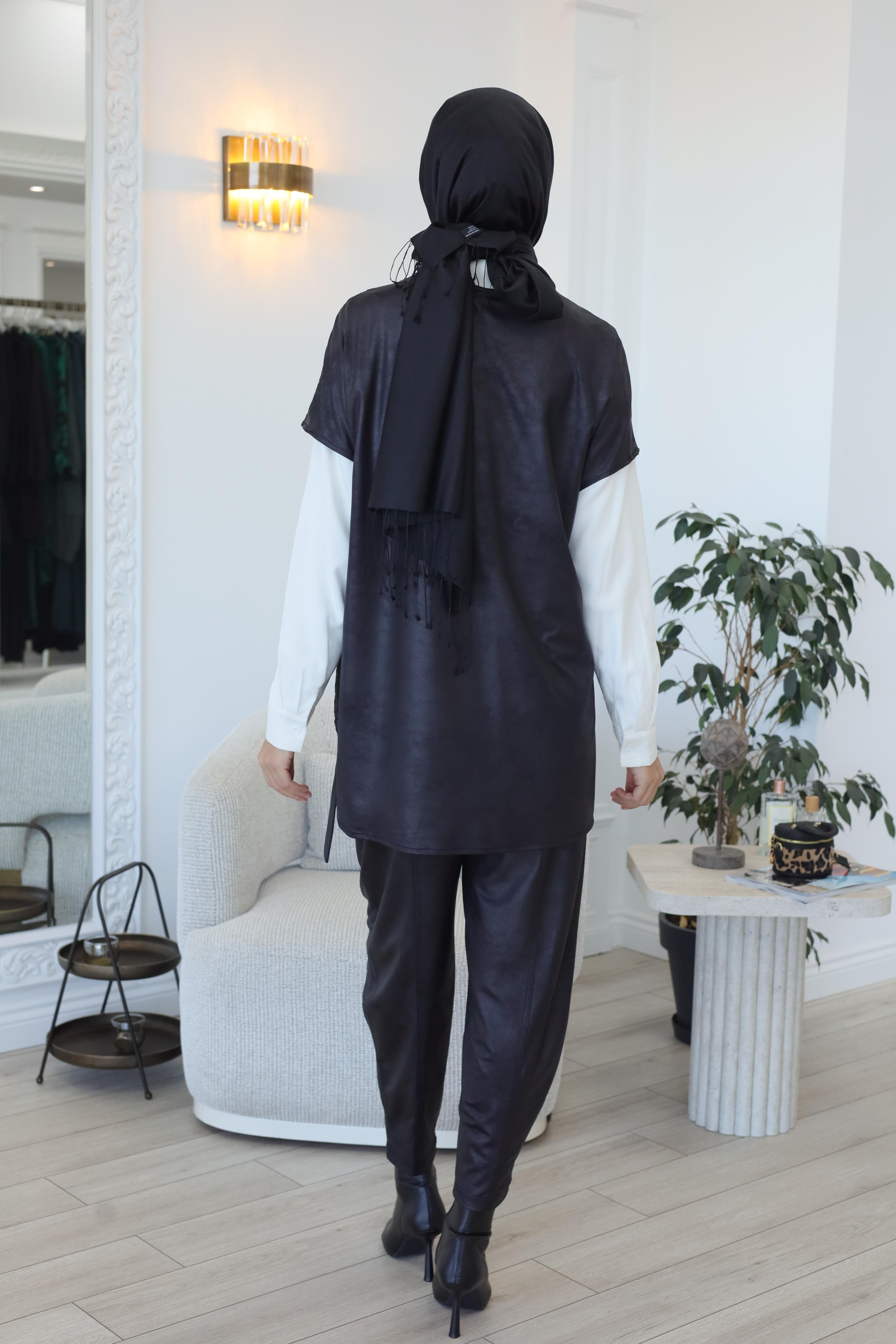 Nurcan Çetin Üçlü Takım Siyah 25630