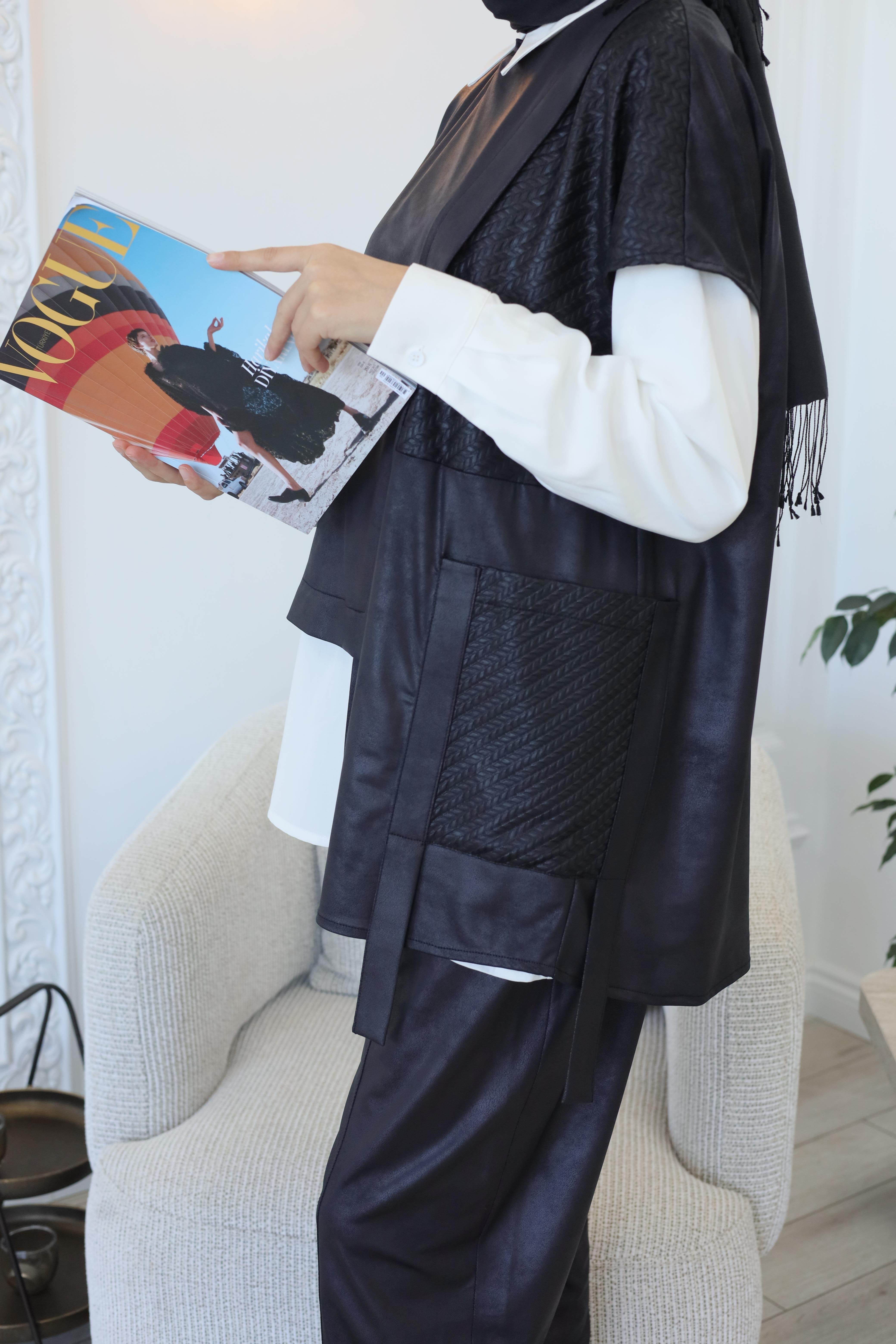 Nurcan Çetin Üçlü Takım Siyah 25630