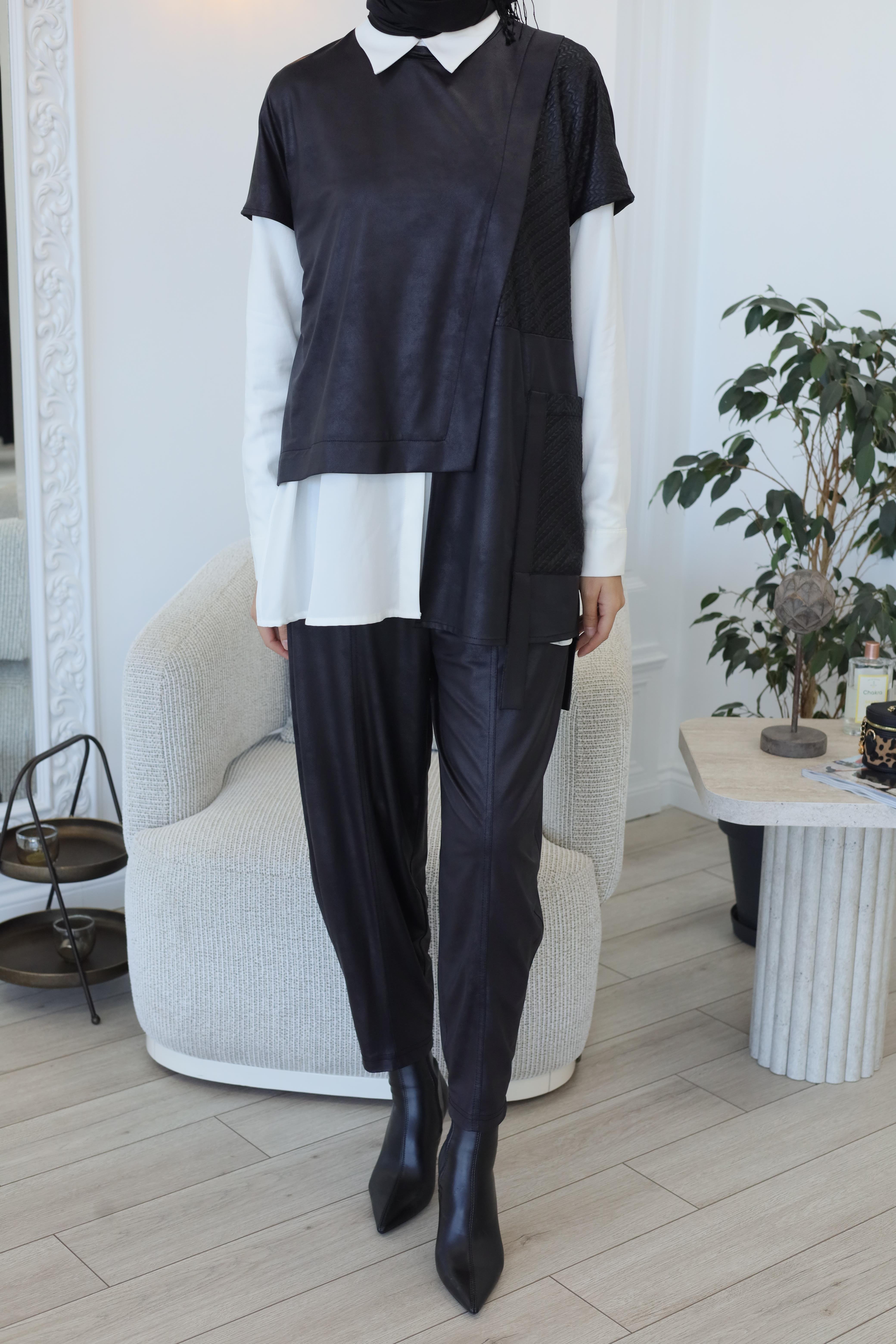 Nurcan Çetin Üçlü Takım Siyah 25630