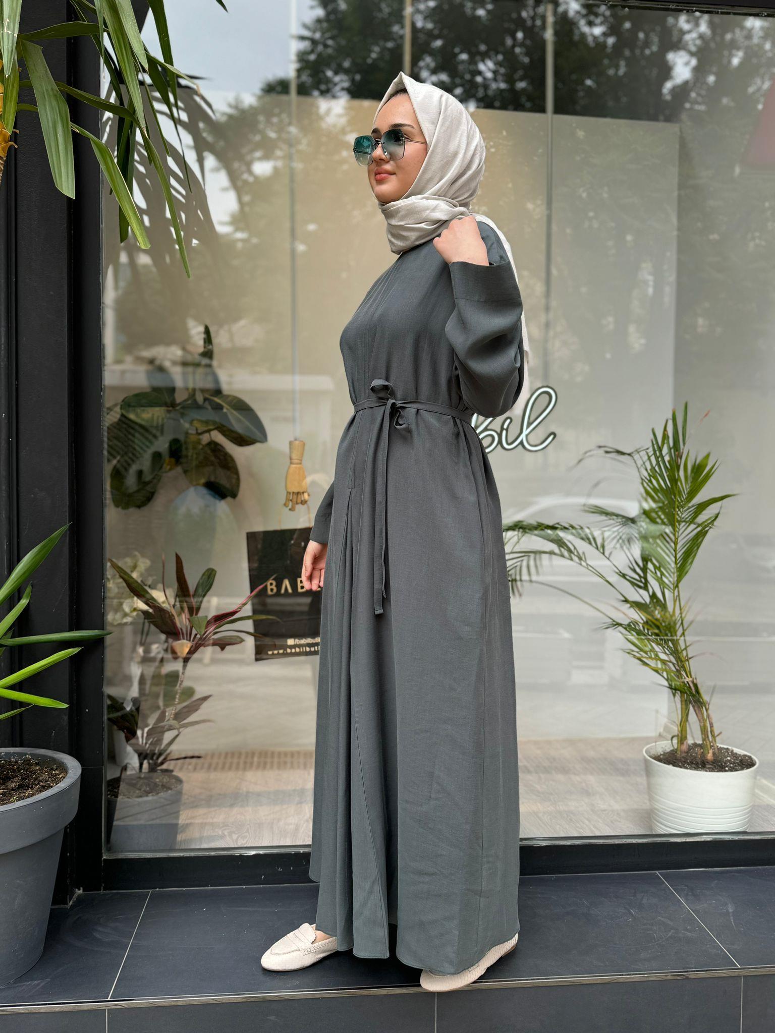 QOOQ Apili Elbise Yeşil 24ss405