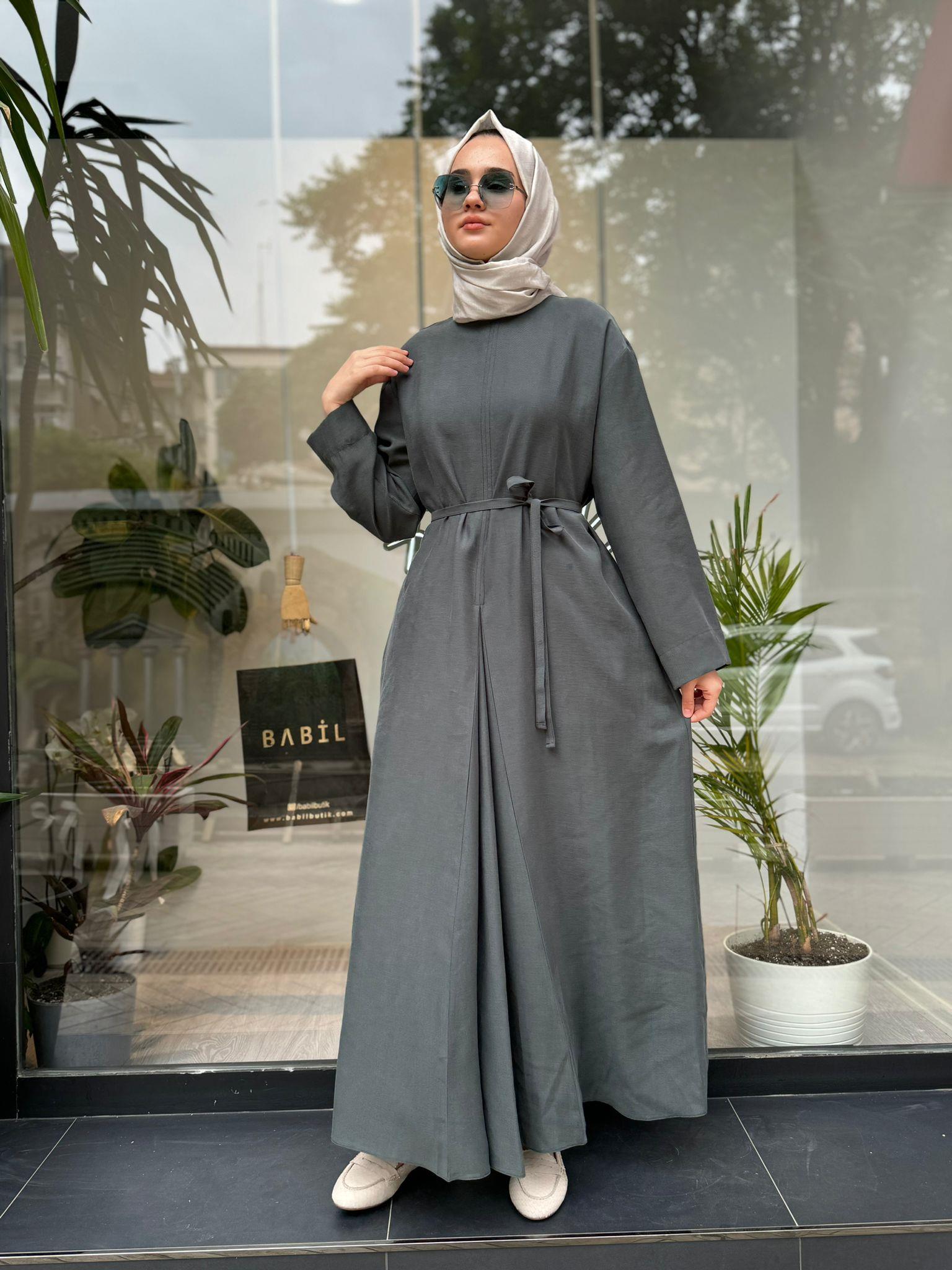 QOOQ Apili Elbise Yeşil 24ss405