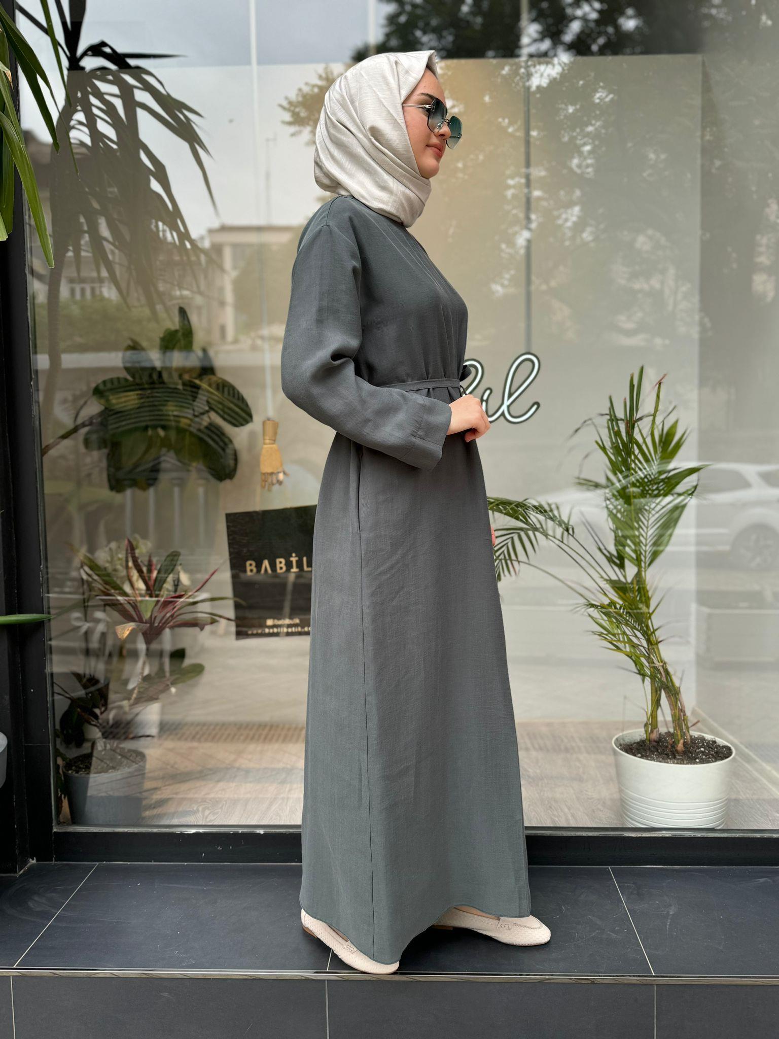 QOOQ Apili Elbise Yeşil 24ss405