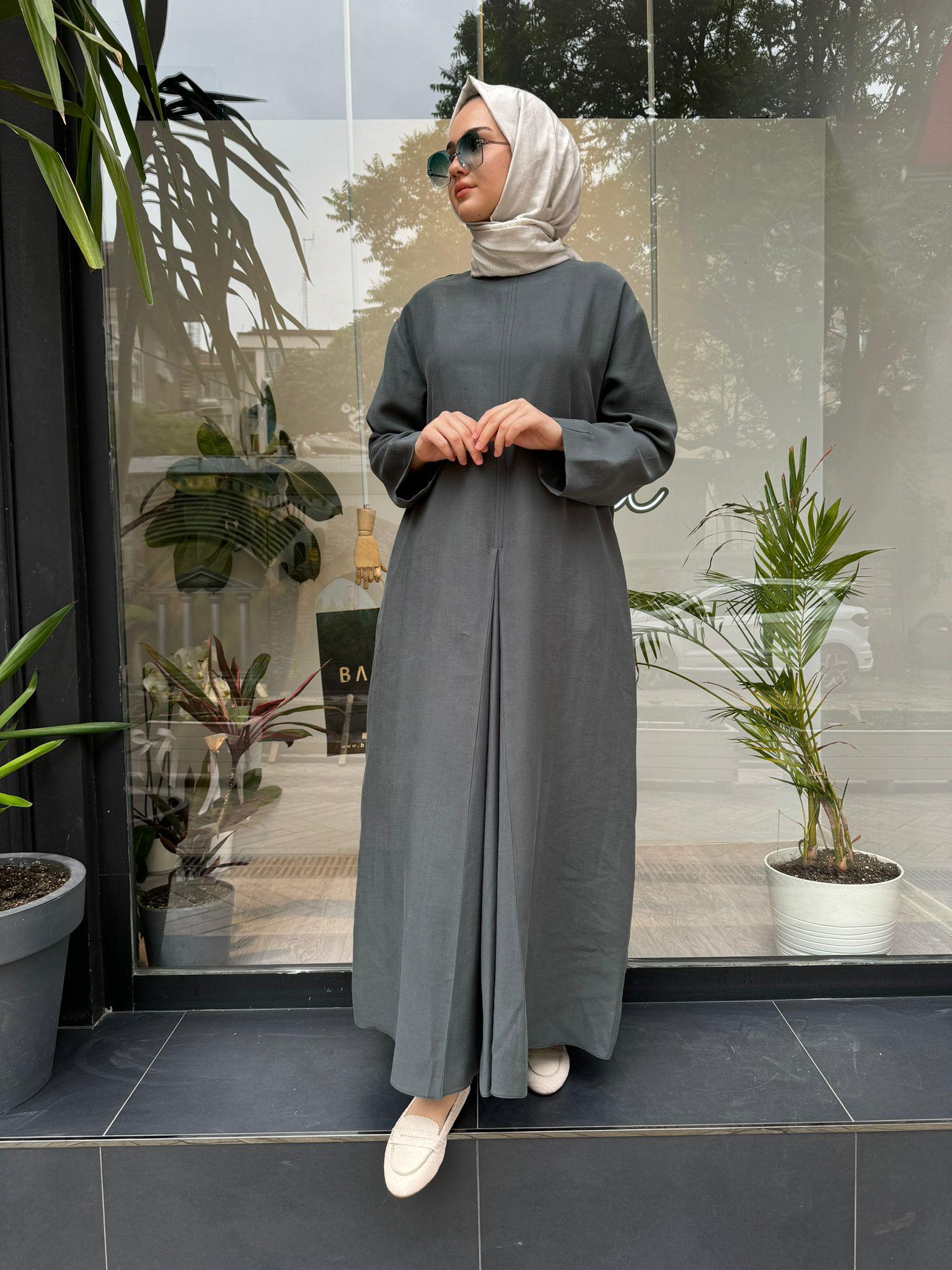QOOQ Apili Elbise Yeşil 24ss405
