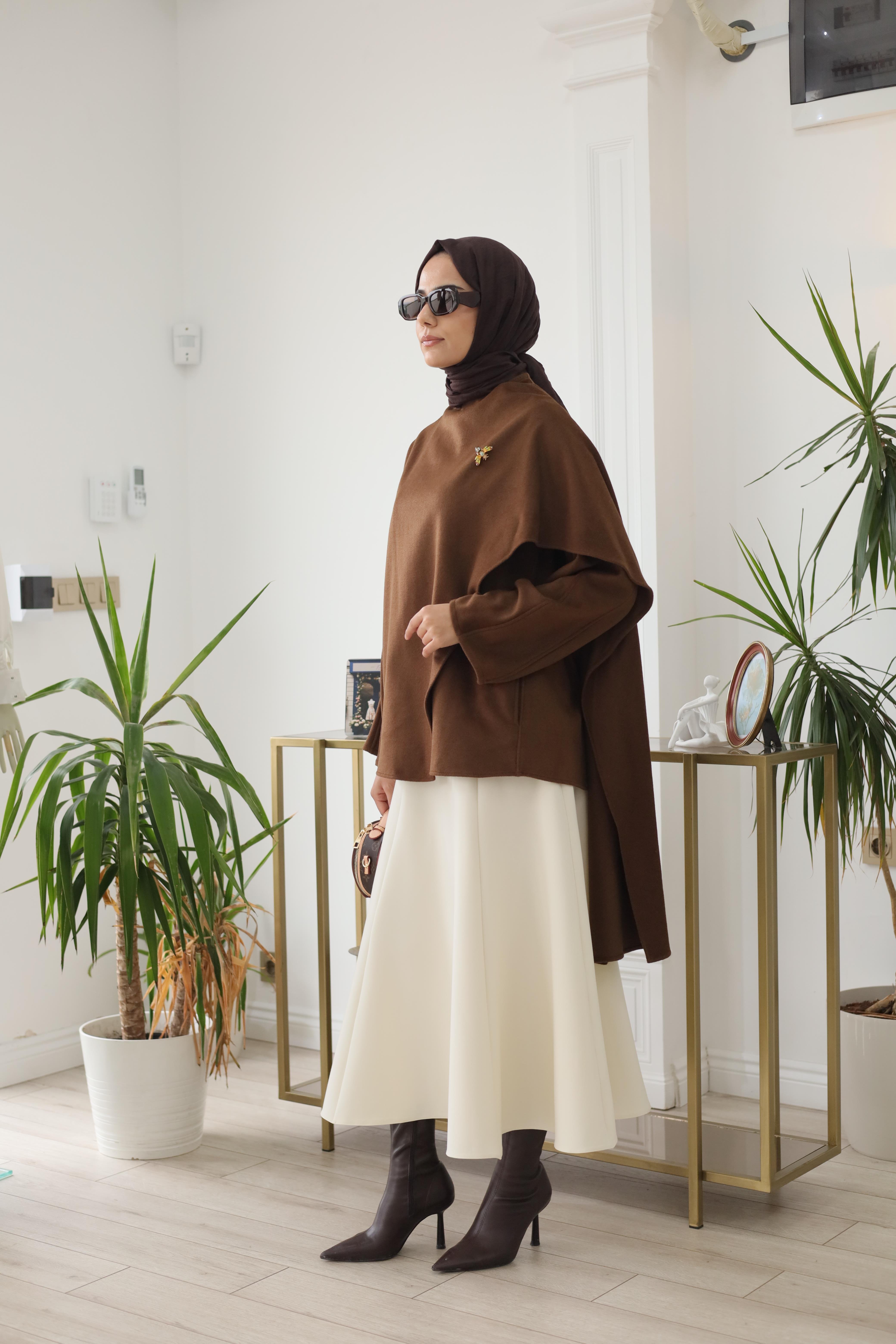 QOOQ Atkılı Kaşe Bluz 26fw211