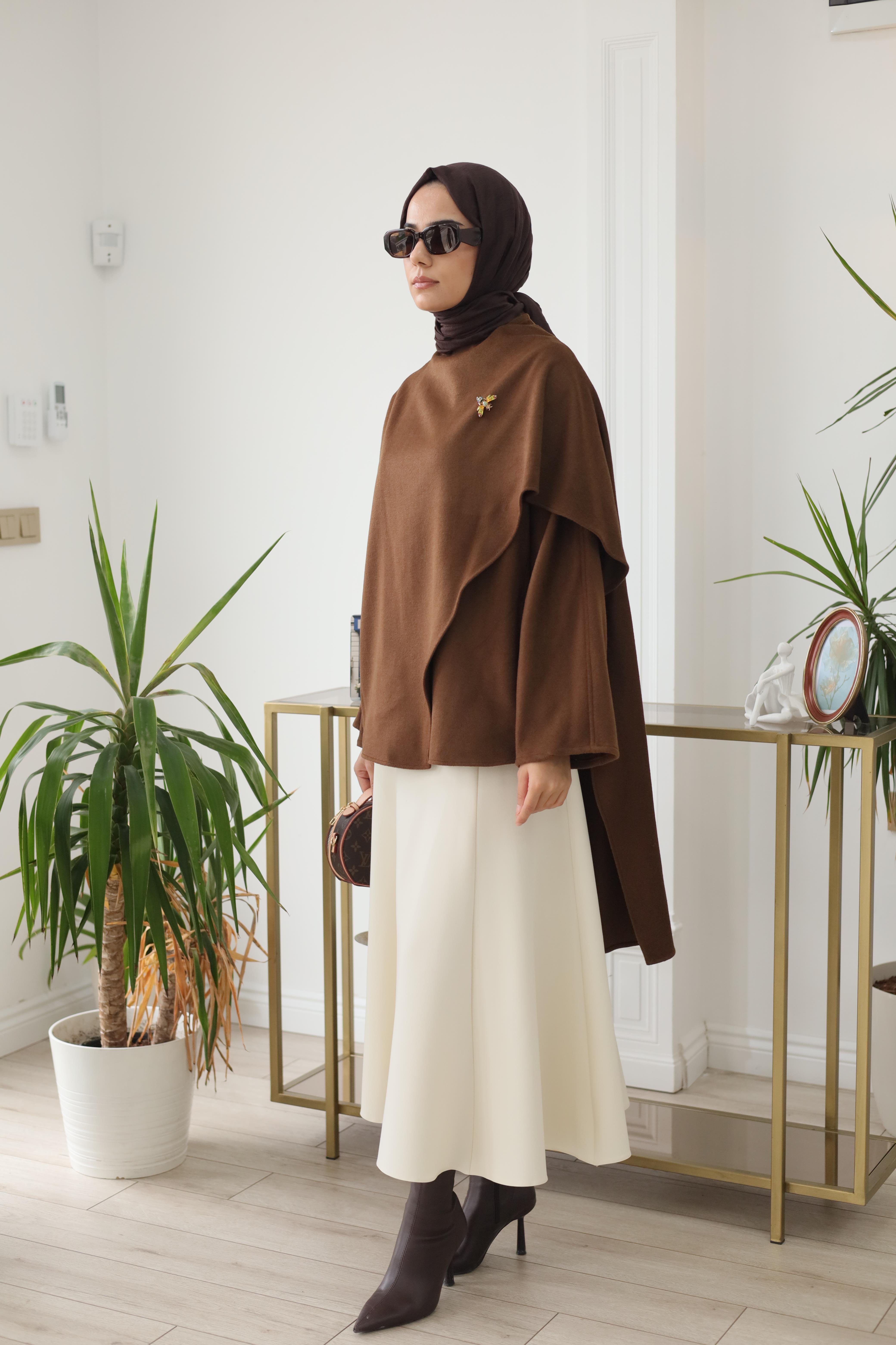 QOOQ Atkılı Kaşe Bluz 26fw211