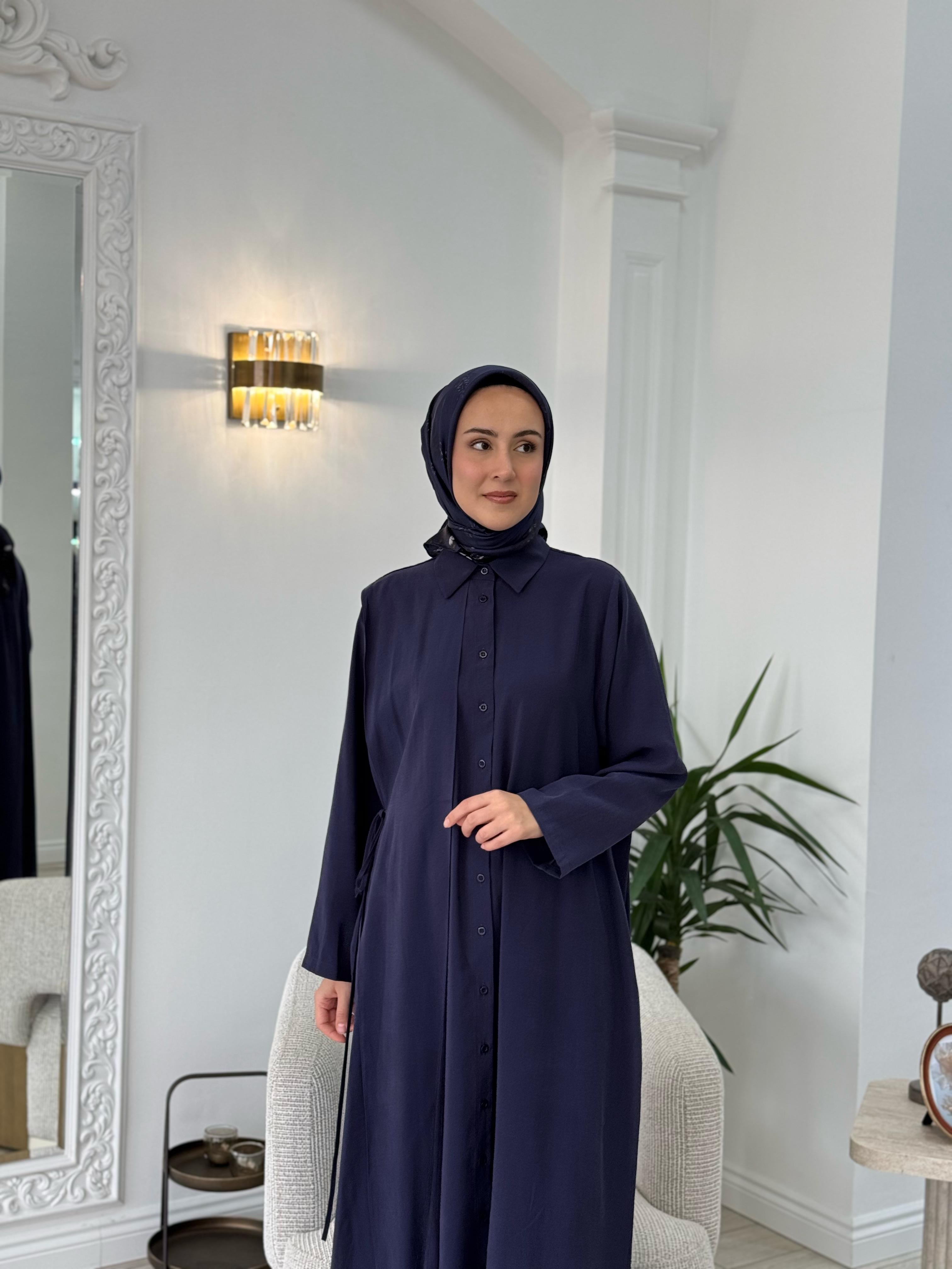 QOOQ Azure Gömlek Lacivert 25ss218