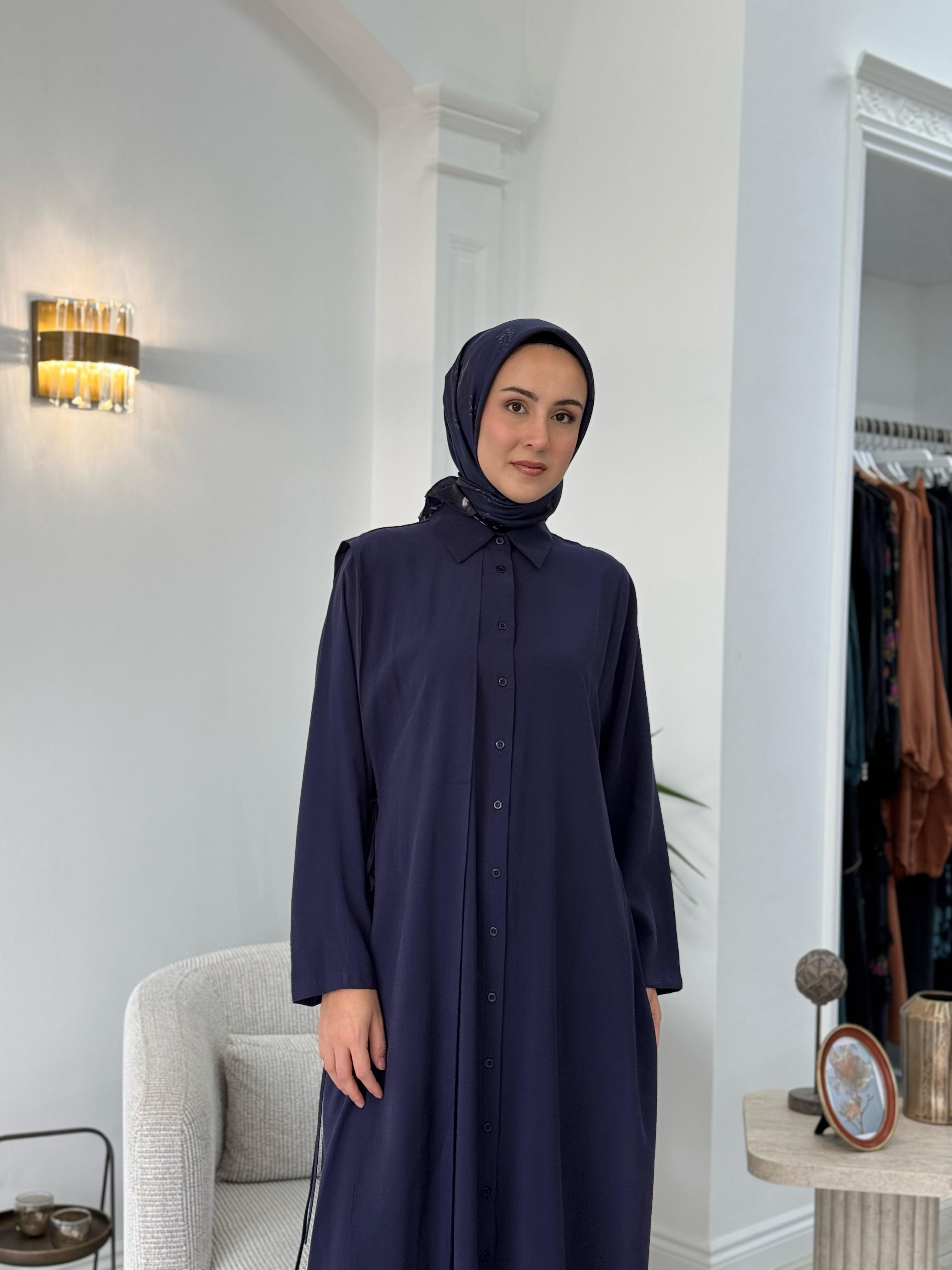 QOOQ Azure Gömlek Lacivert 25ss218