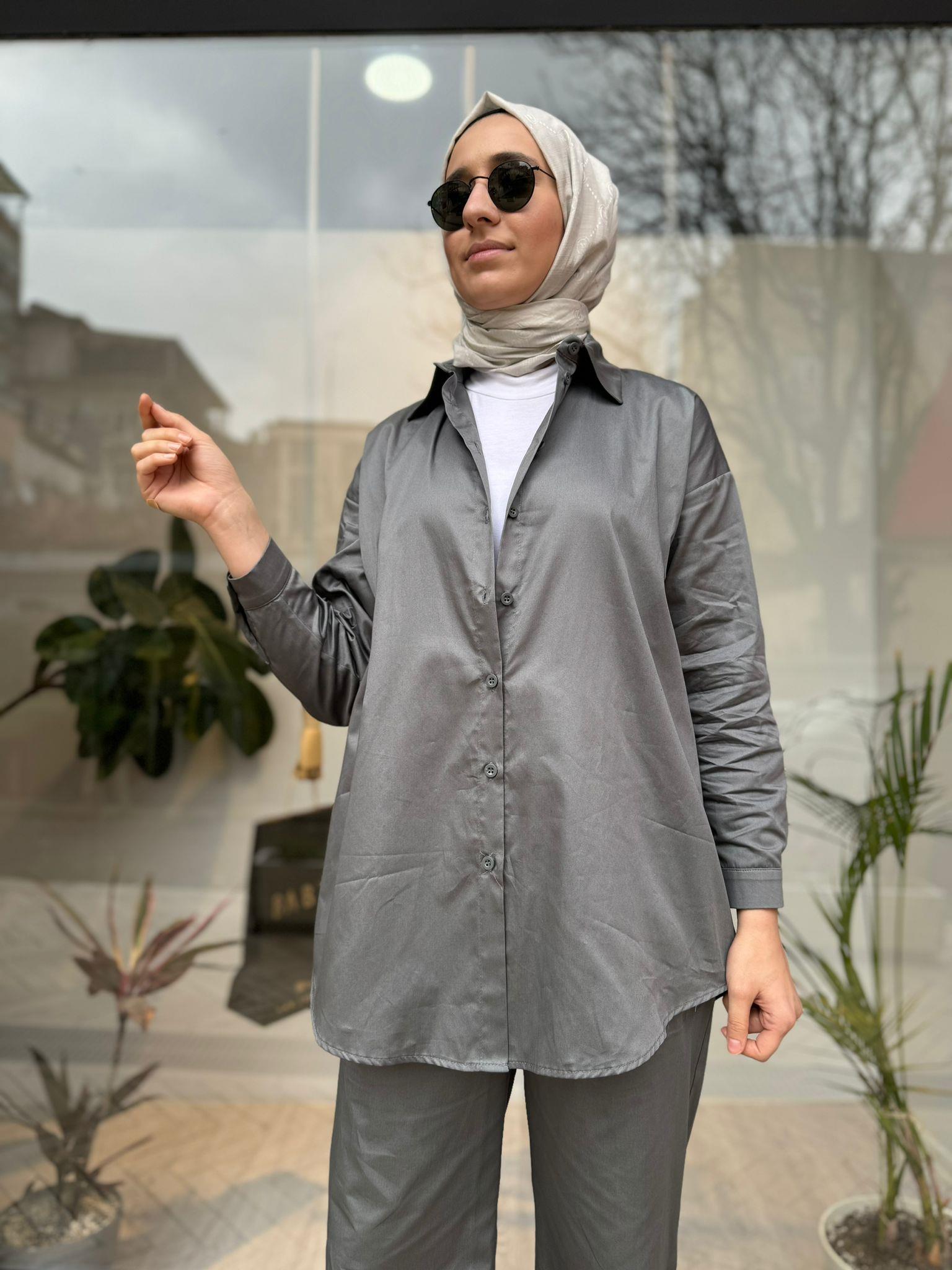 QOOQ Baz Takım Gri 24ss201