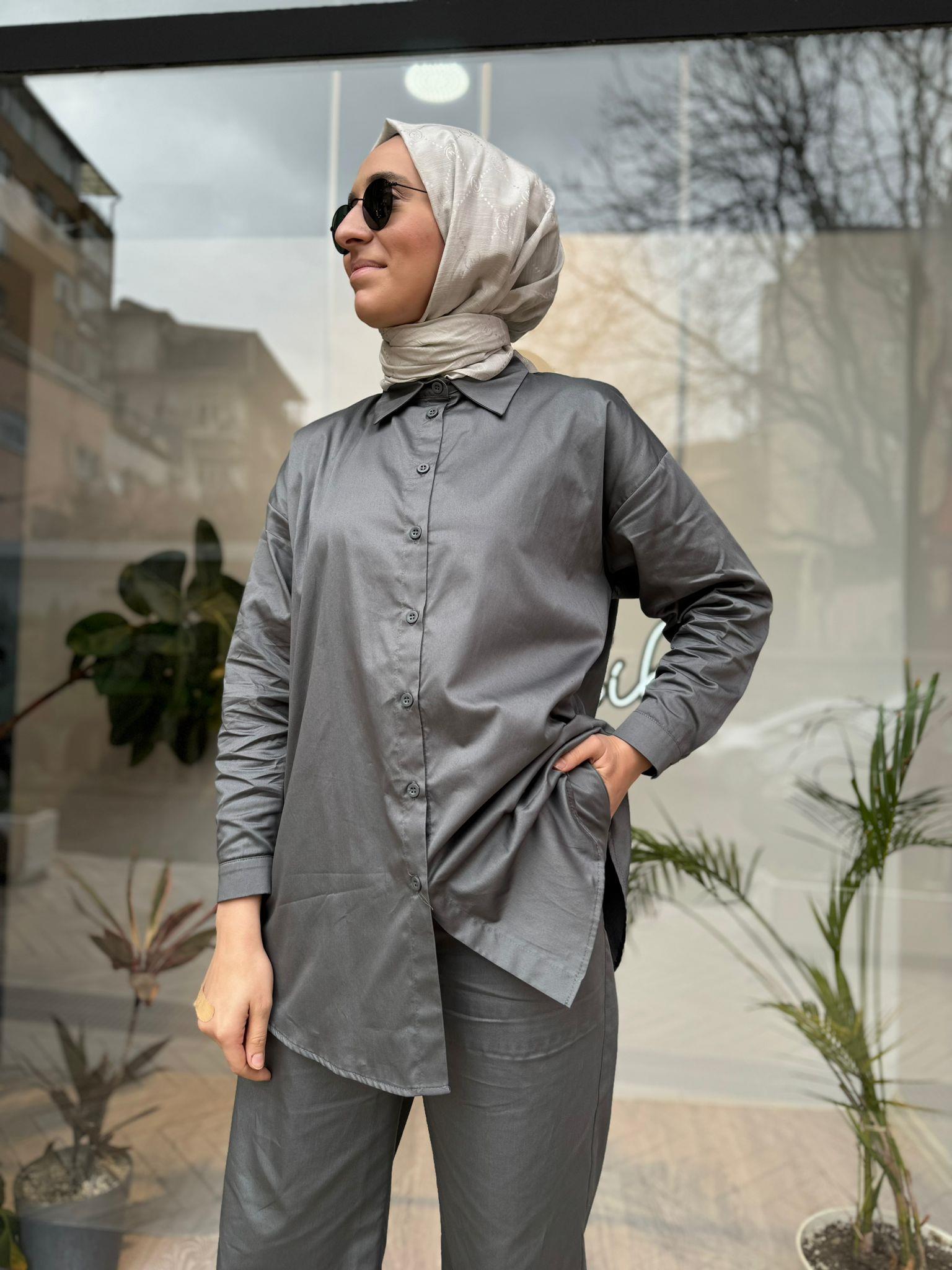 QOOQ Baz Takım Gri 24ss201