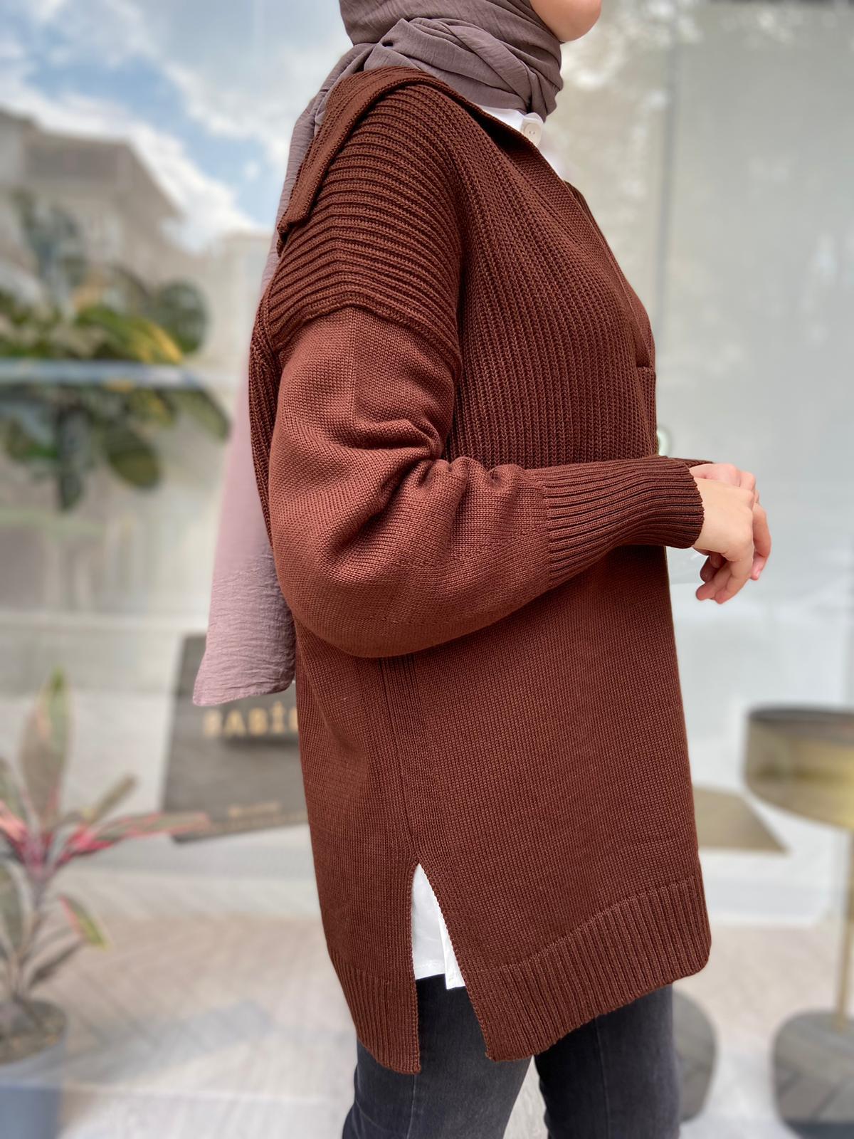 Qooq Bob Kahve Kazak 24FW201