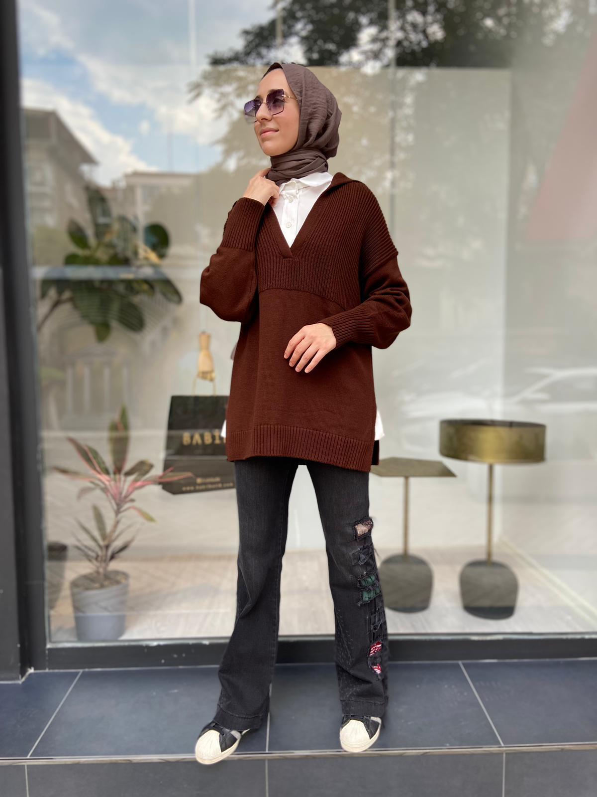 Qooq Bob Kahve Kazak 24FW201
