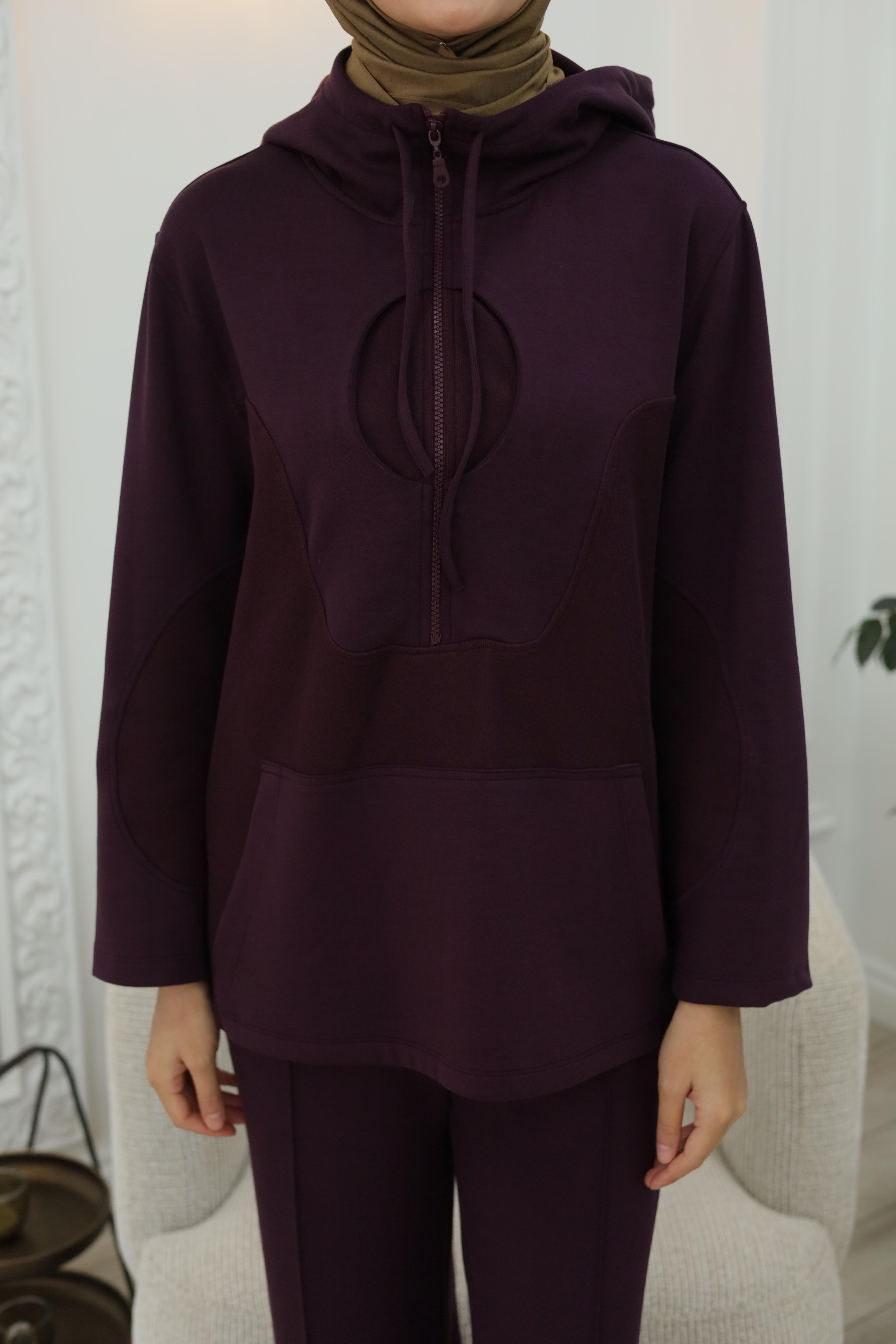 QOOQ Bordo Sweat 26fw207